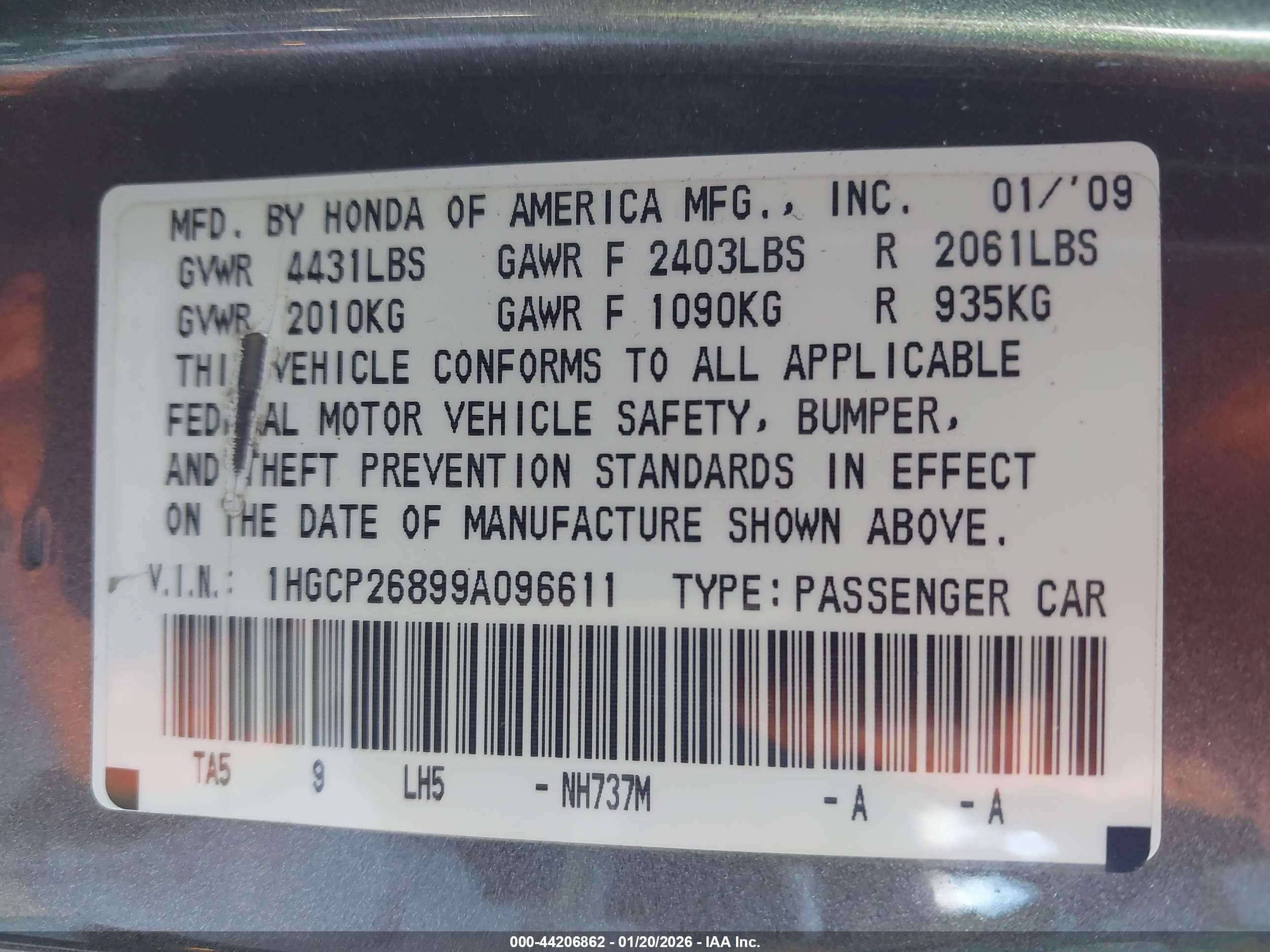 HONDA ACCORD image 9
