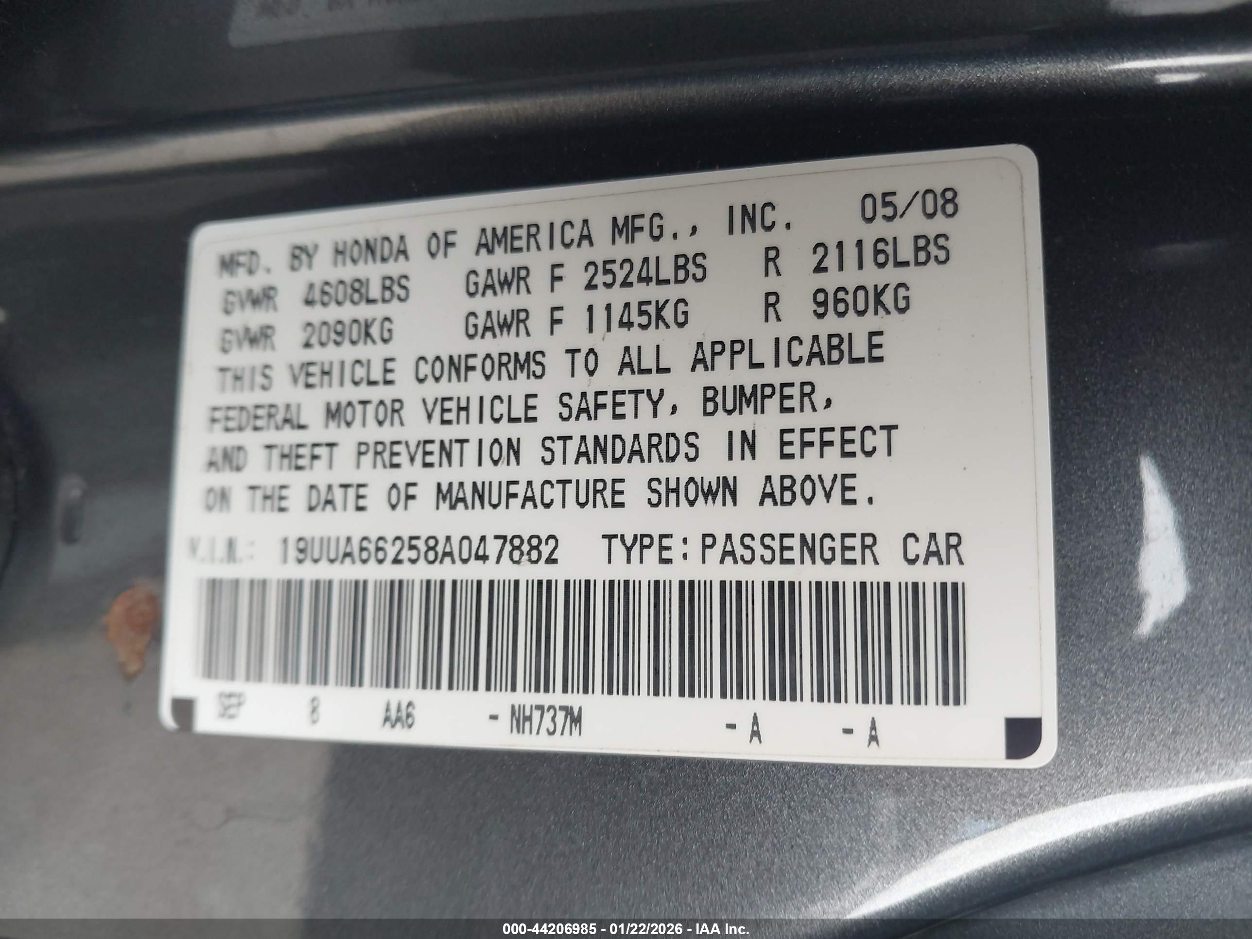 ACURA TL image 9
