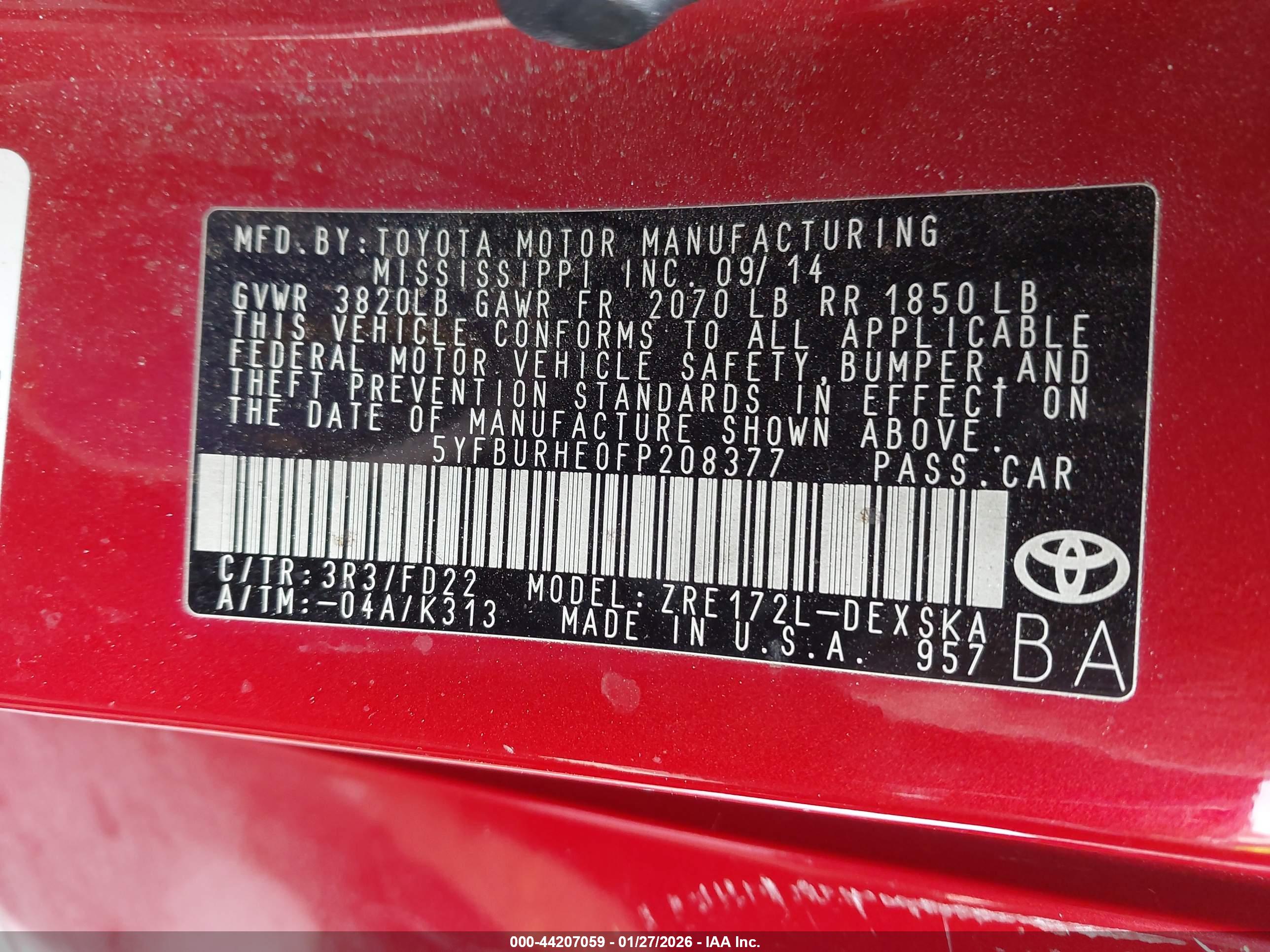 TOYOTA COROLLA image 9