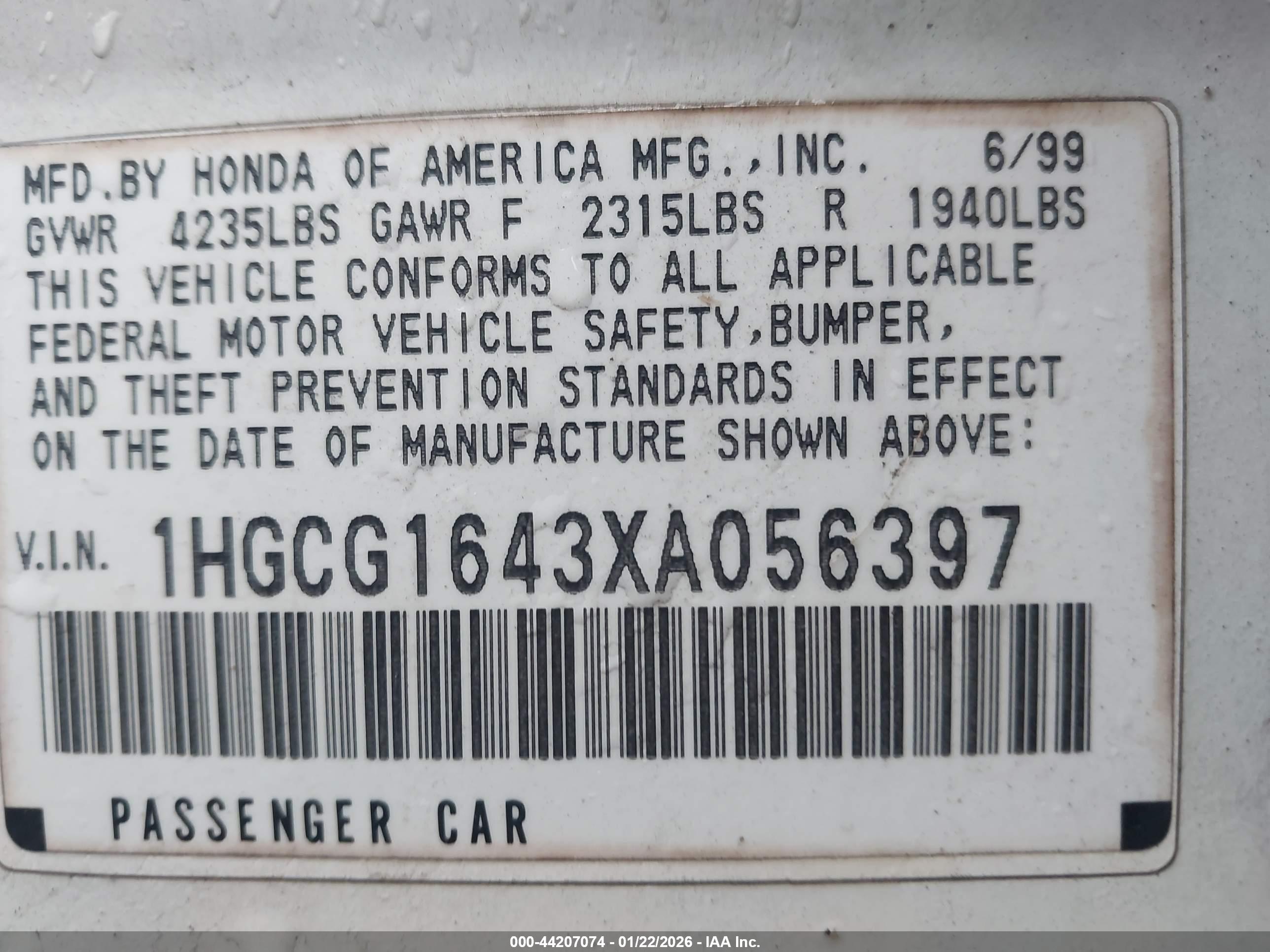 HONDA ACCORD image 9