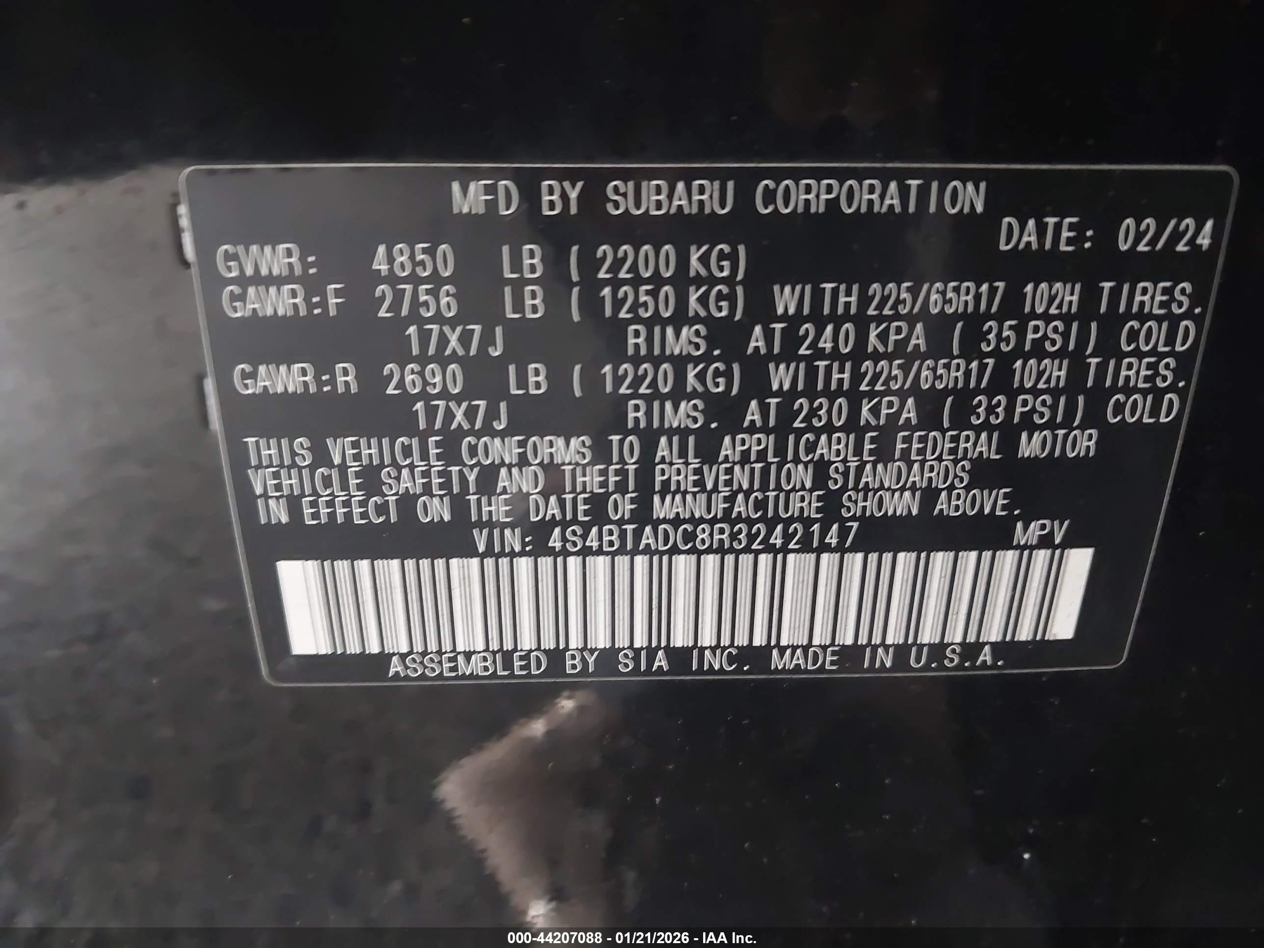 SUBARU OUTBACK image 9