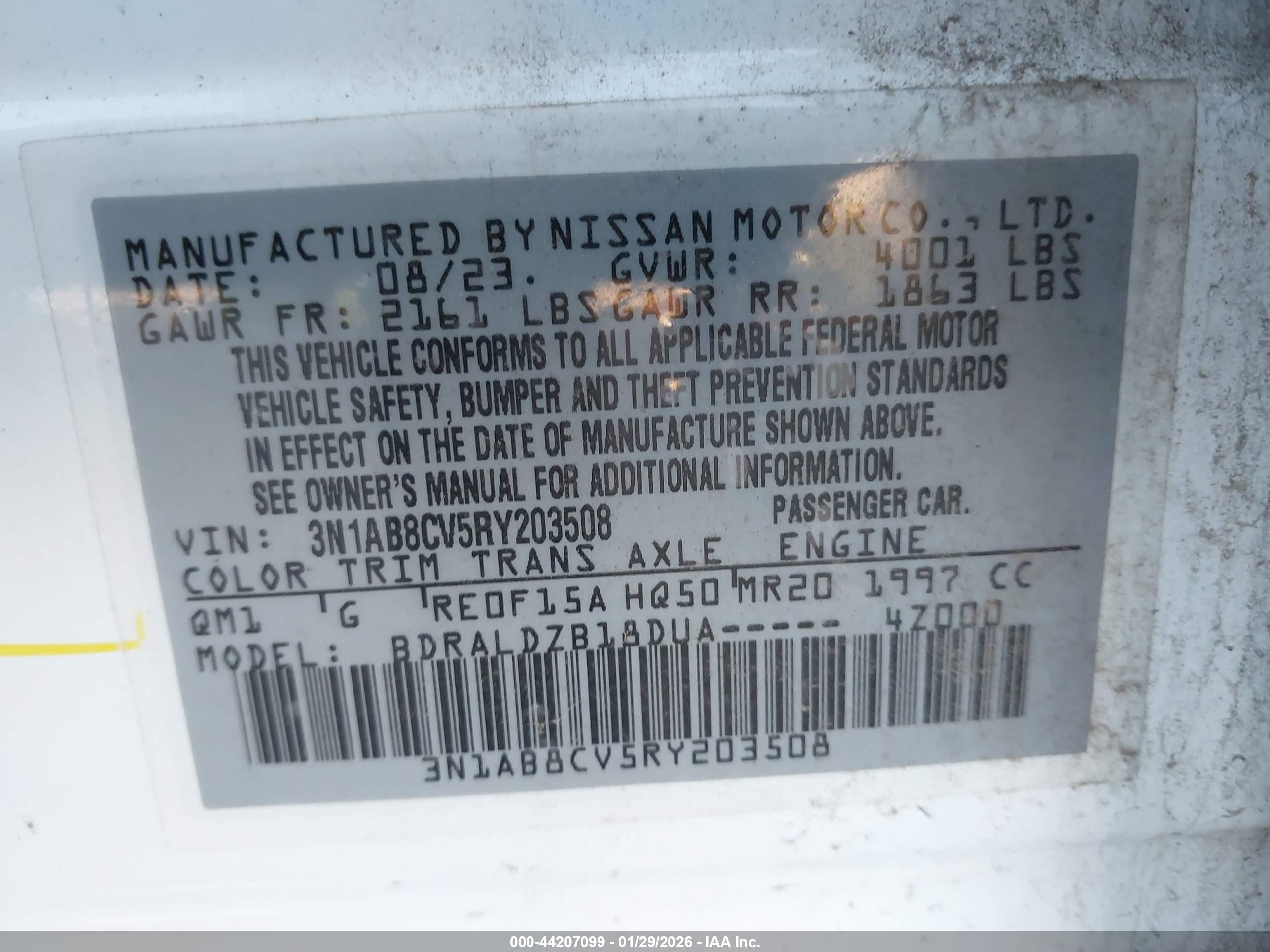 NISSAN SENTRA image 9