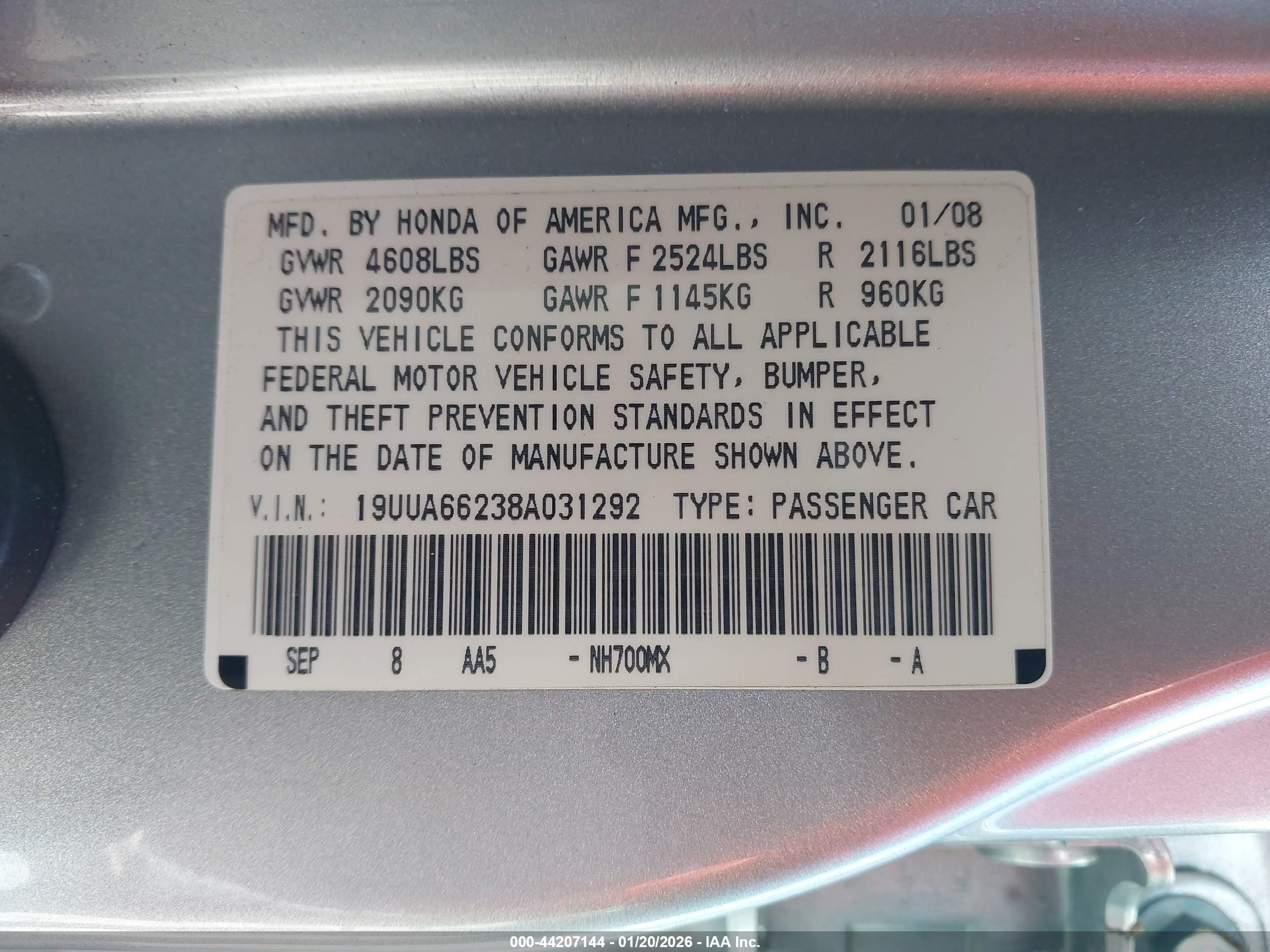 ACURA TL image 9