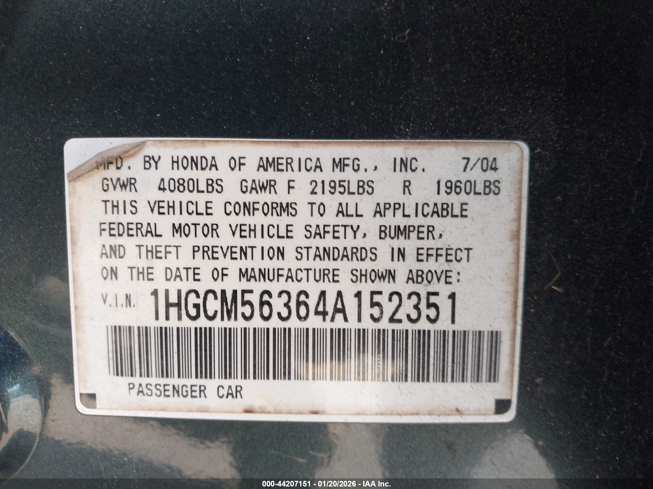 HONDA ACCORD image 9