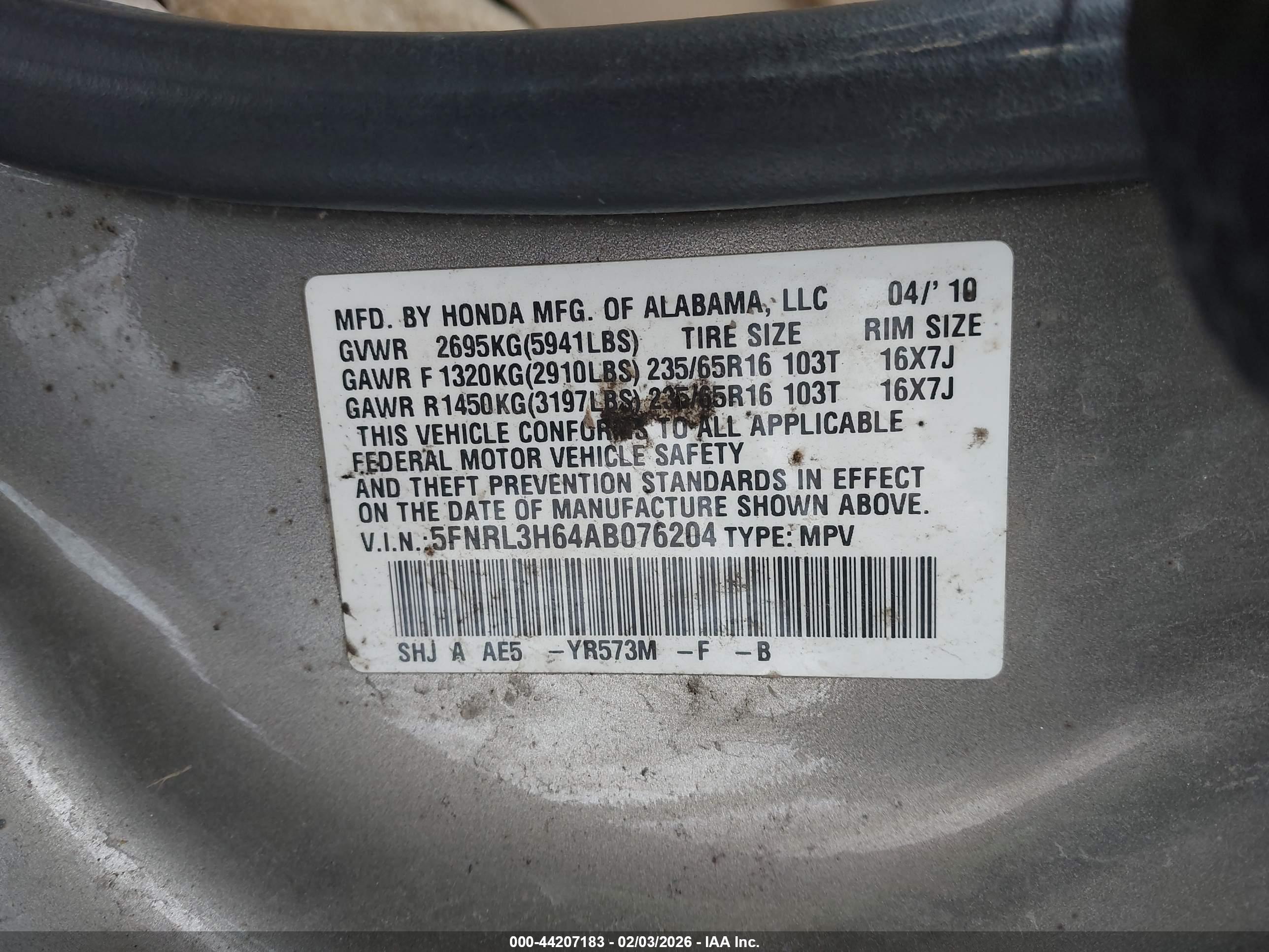 HONDA ODYSSEY image 9