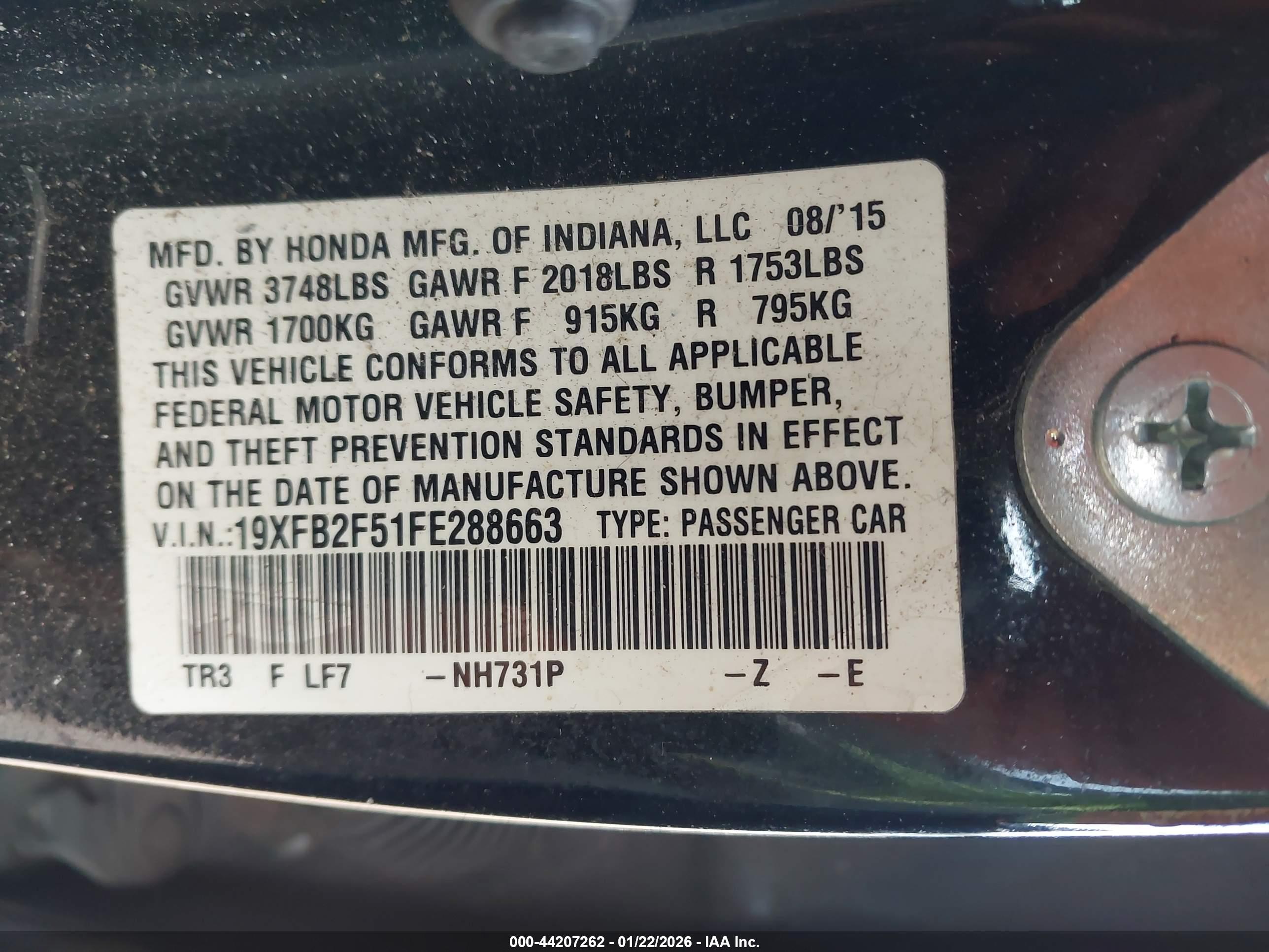 HONDA CIVIC image 9