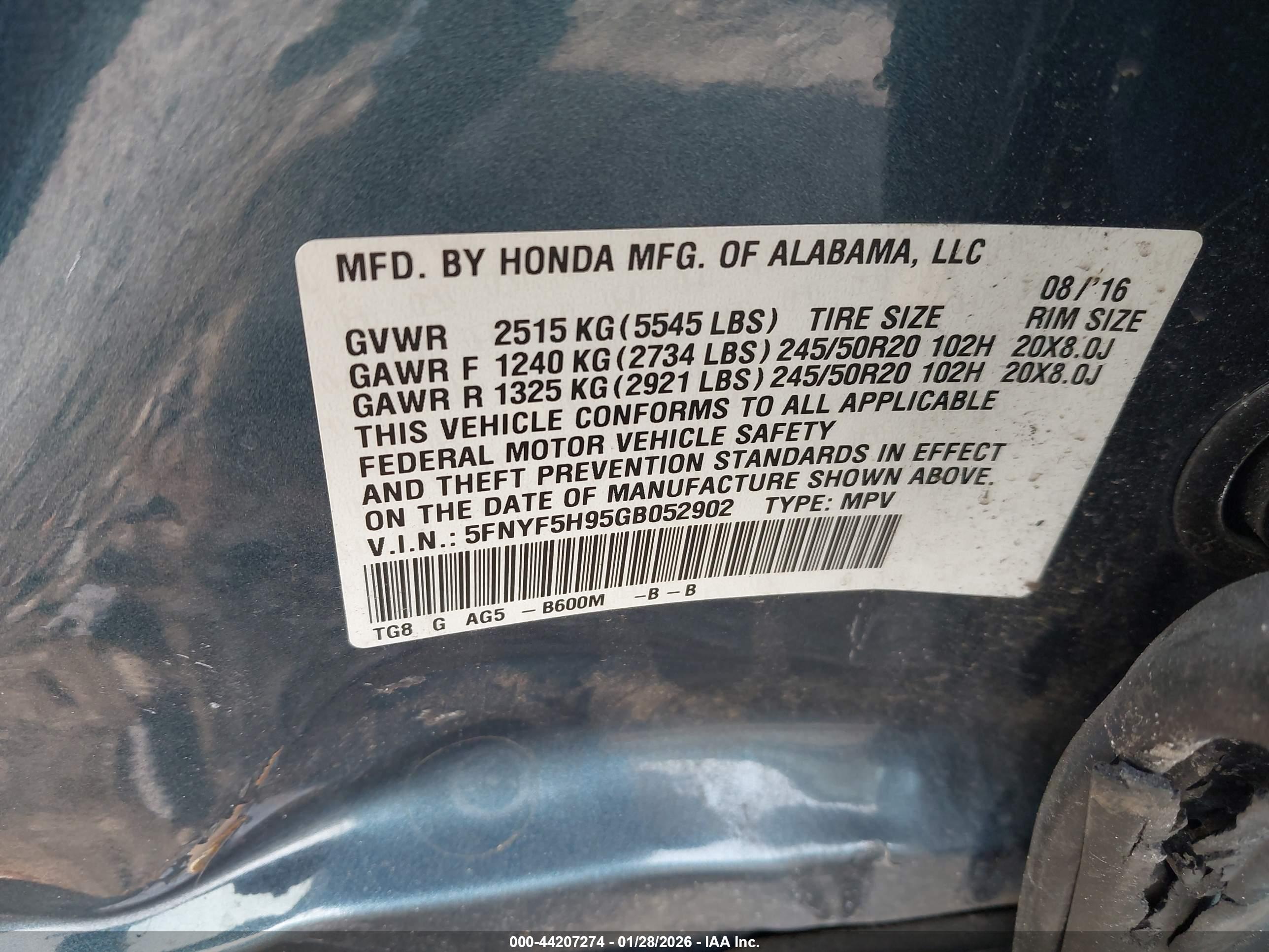 HONDA PILOT image 9