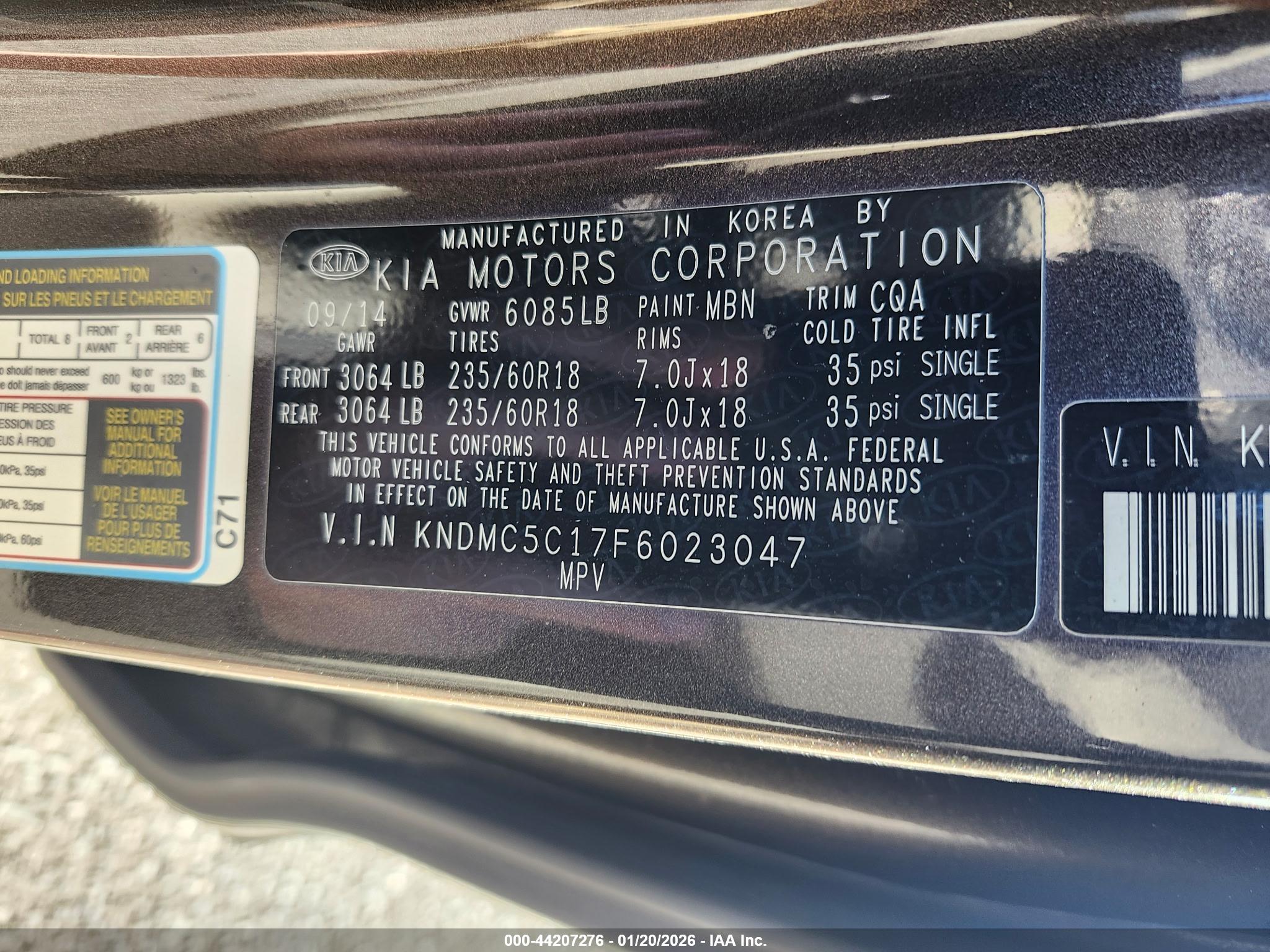 KIA SEDONA image 9