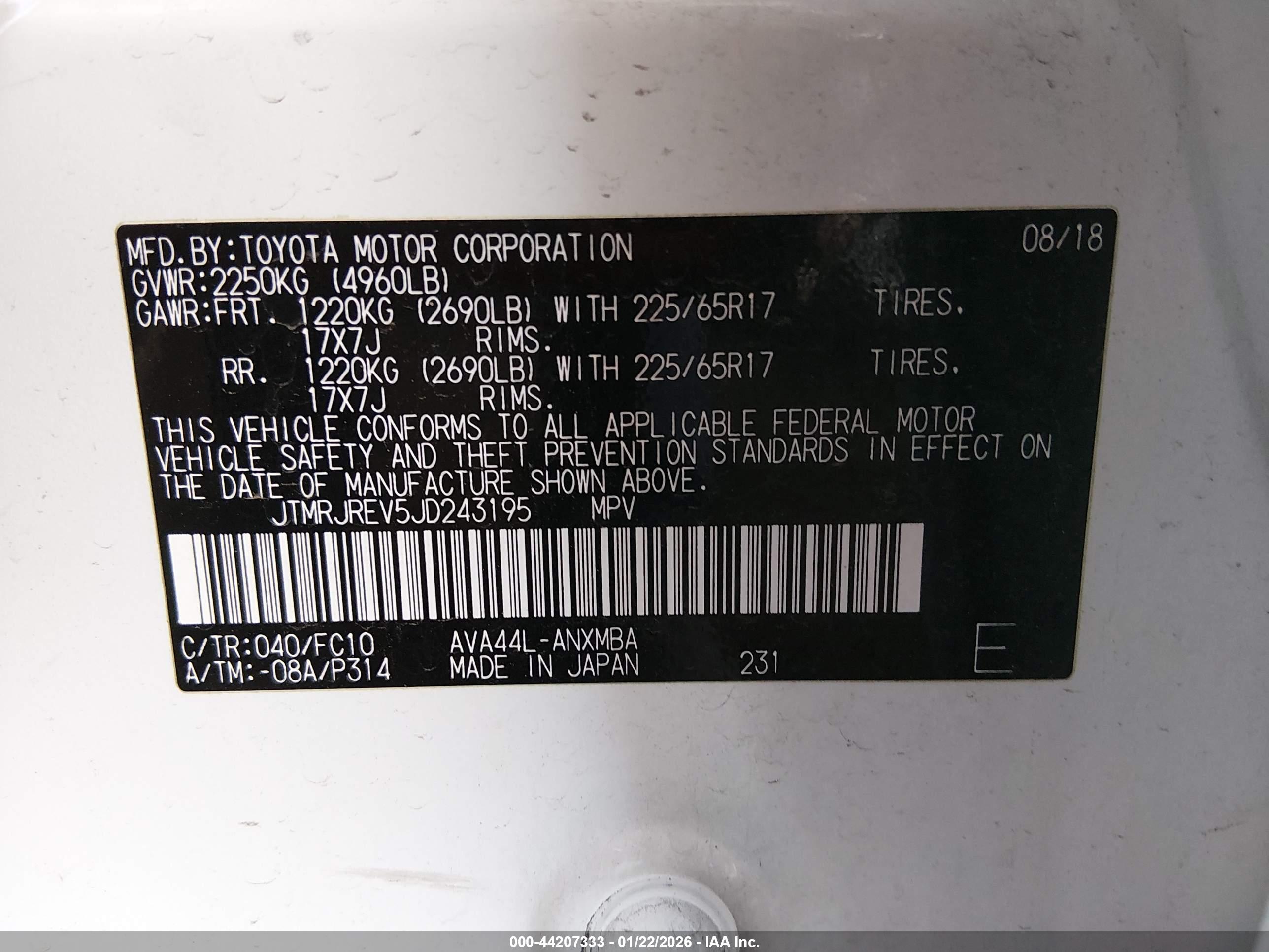 TOYOTA RAV4 image 9