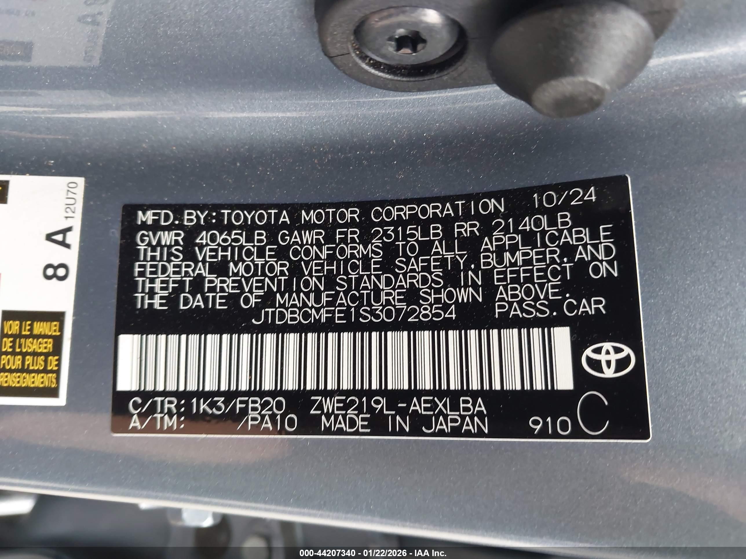 TOYOTA COROLLA image 9