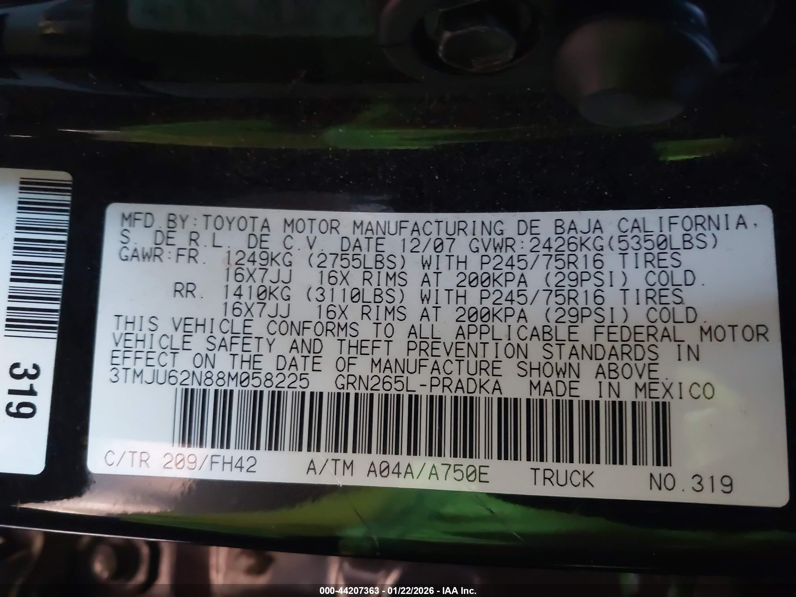 TOYOTA TACOMA image 9