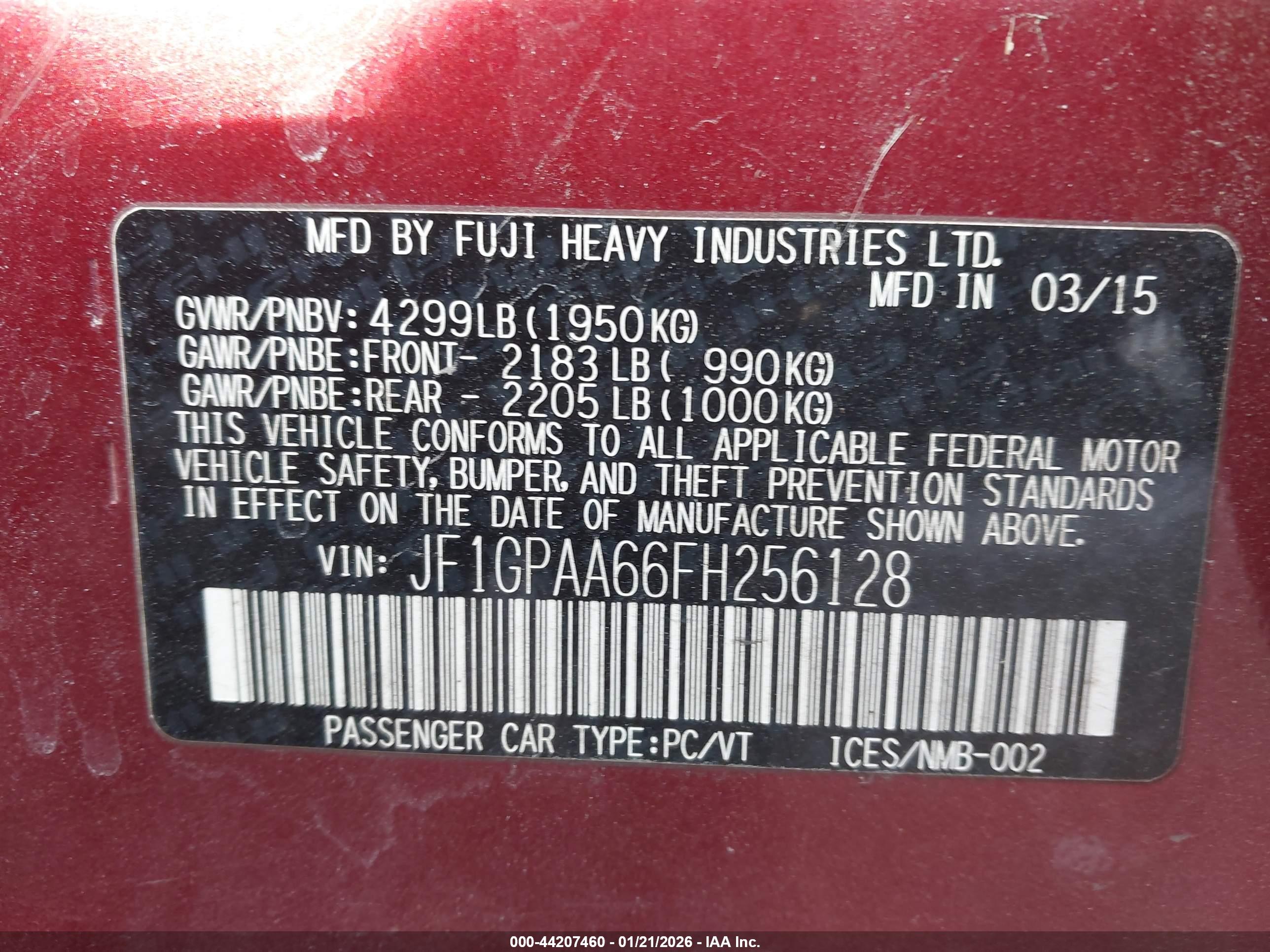 SUBARU IMPREZA image 9