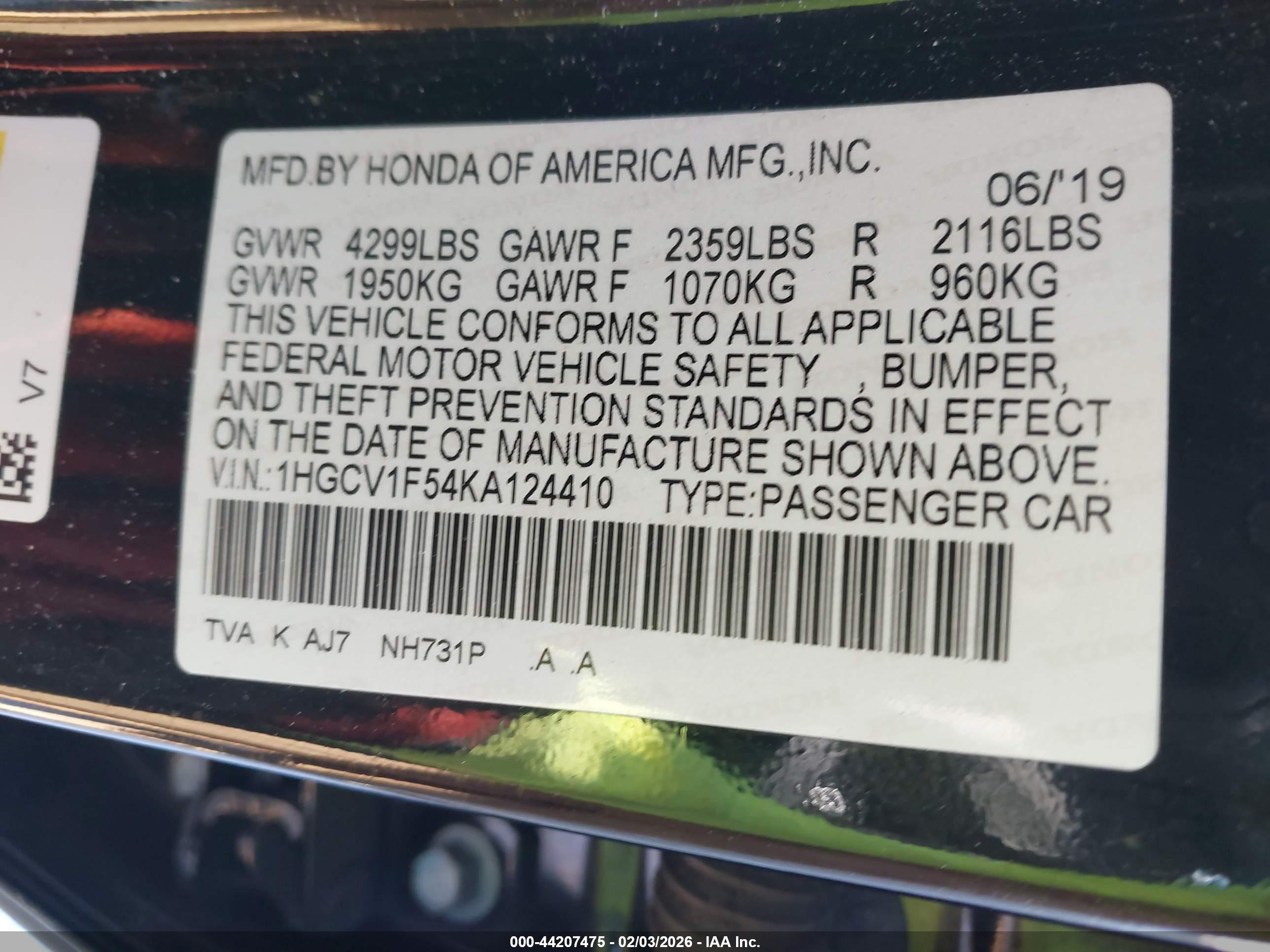 HONDA ACCORD image 9