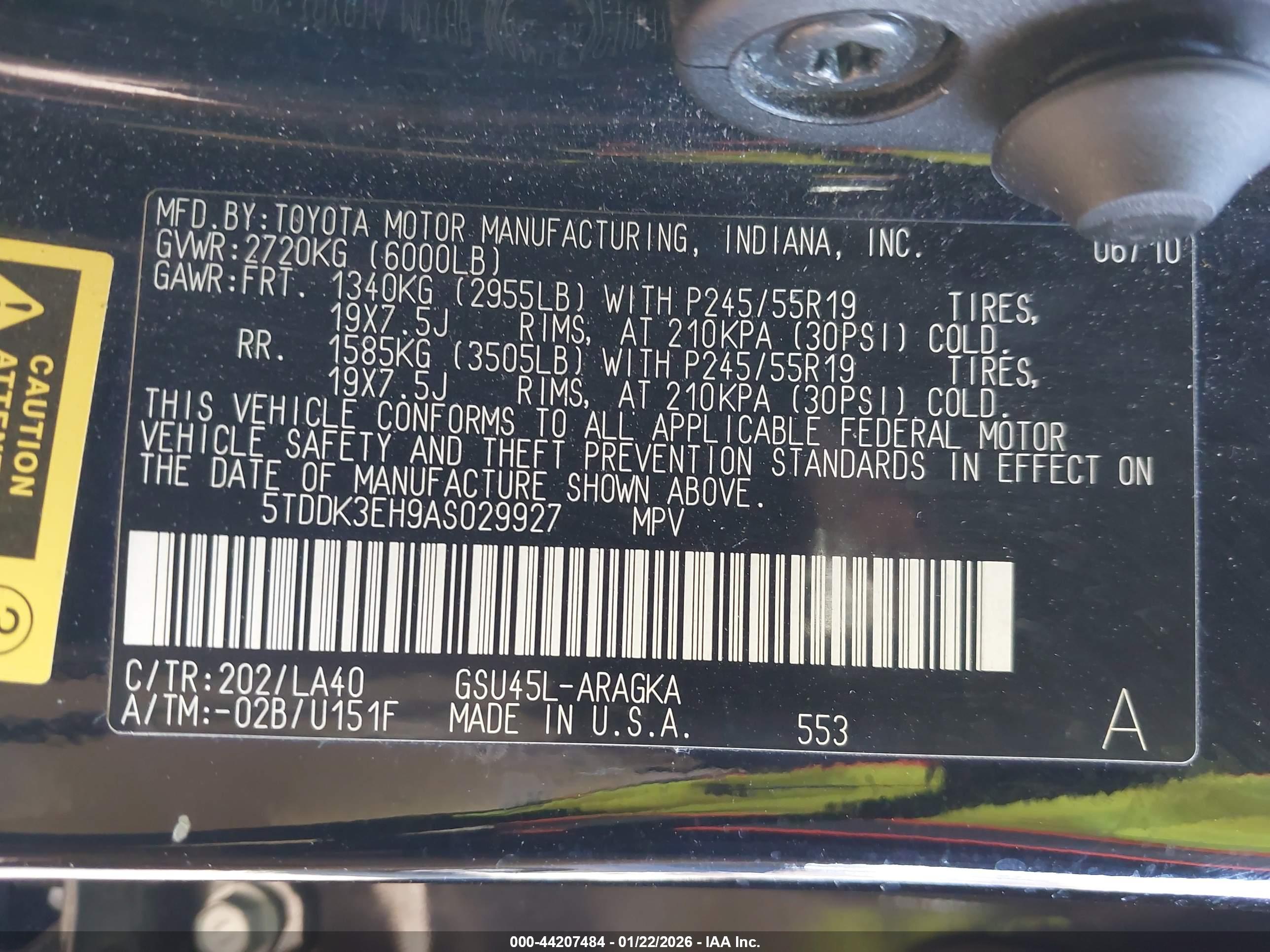 TOYOTA HIGHLANDER image 9