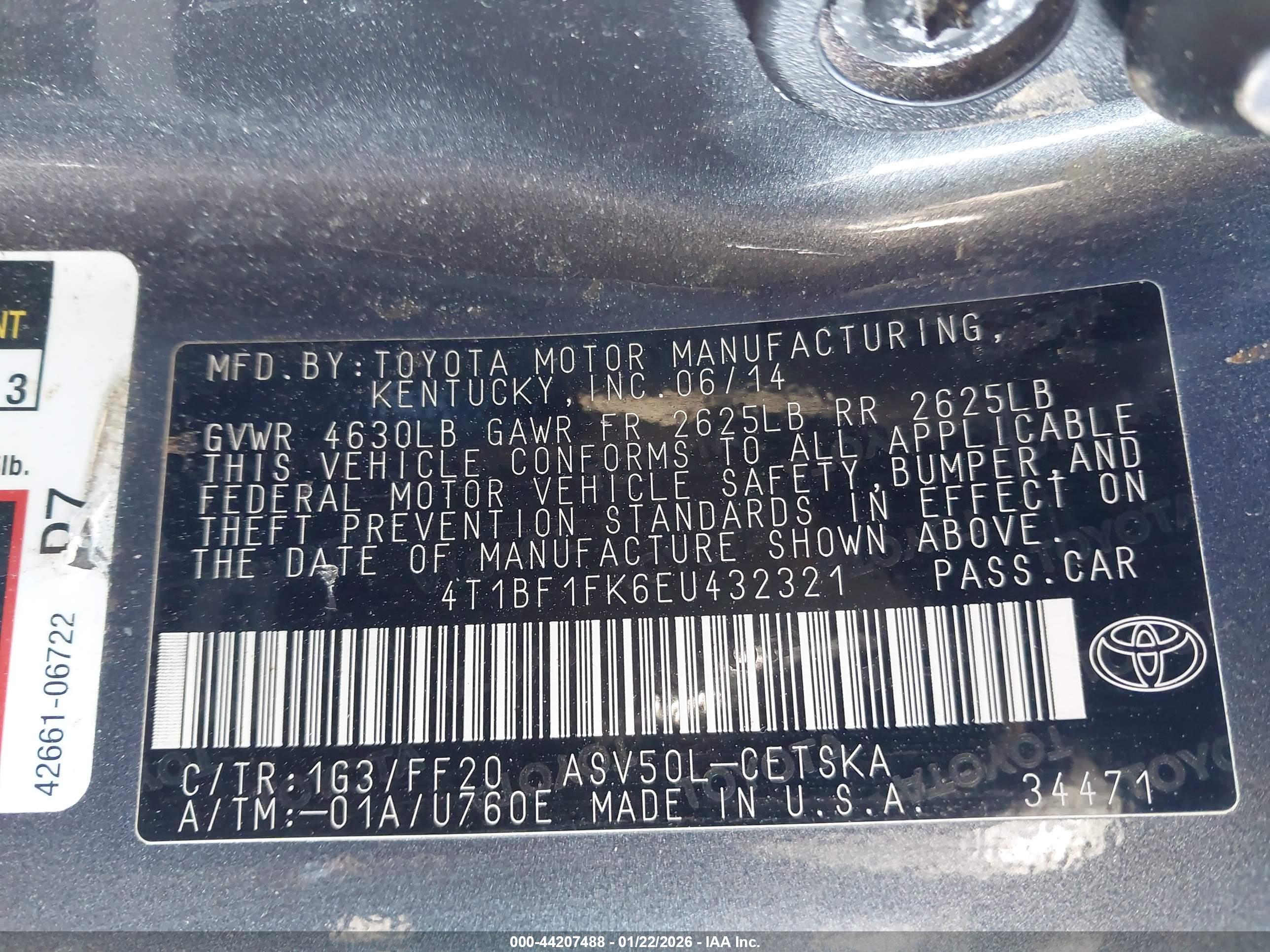 TOYOTA CAMRY image 9