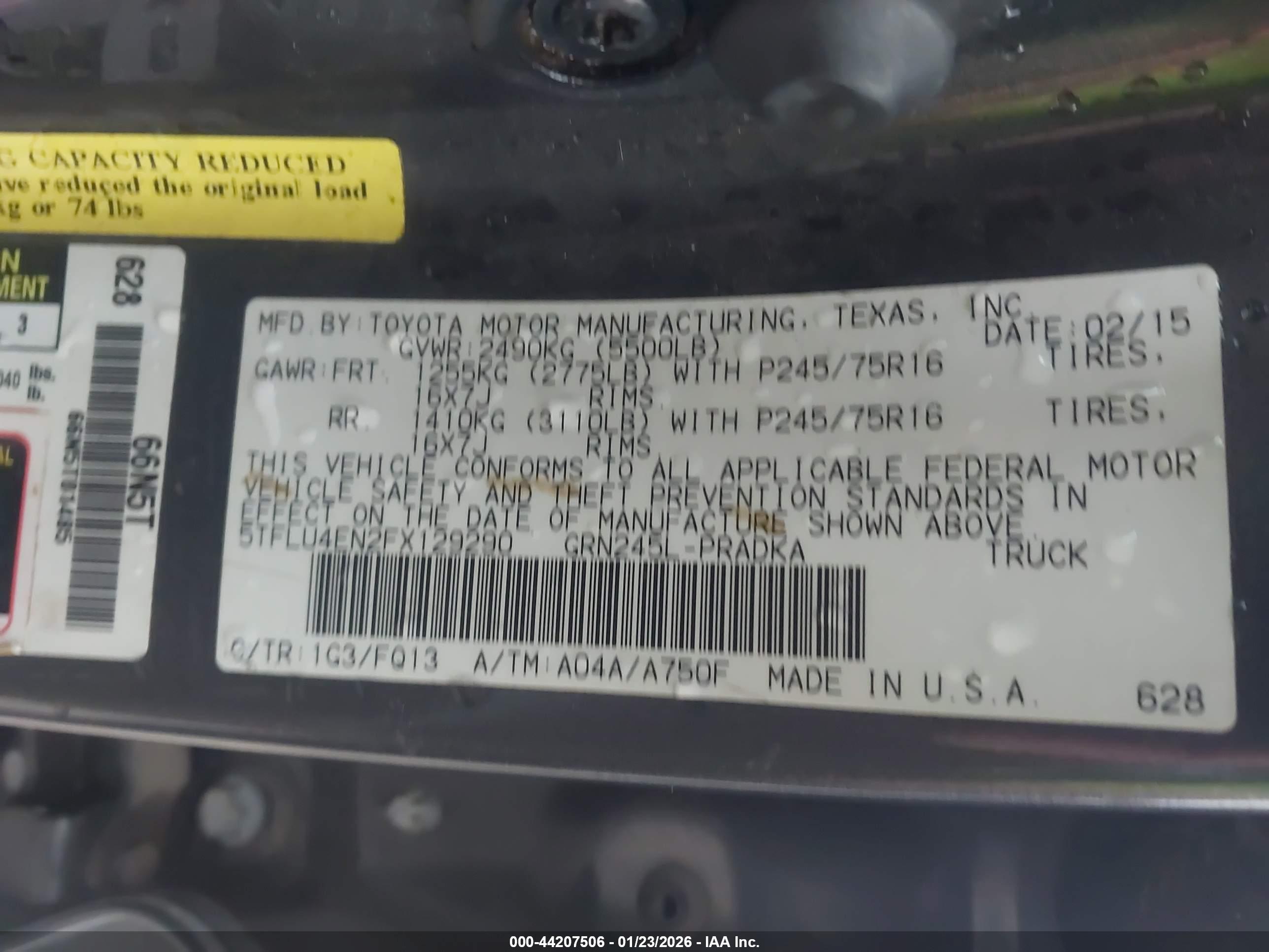 TOYOTA TACOMA image 9