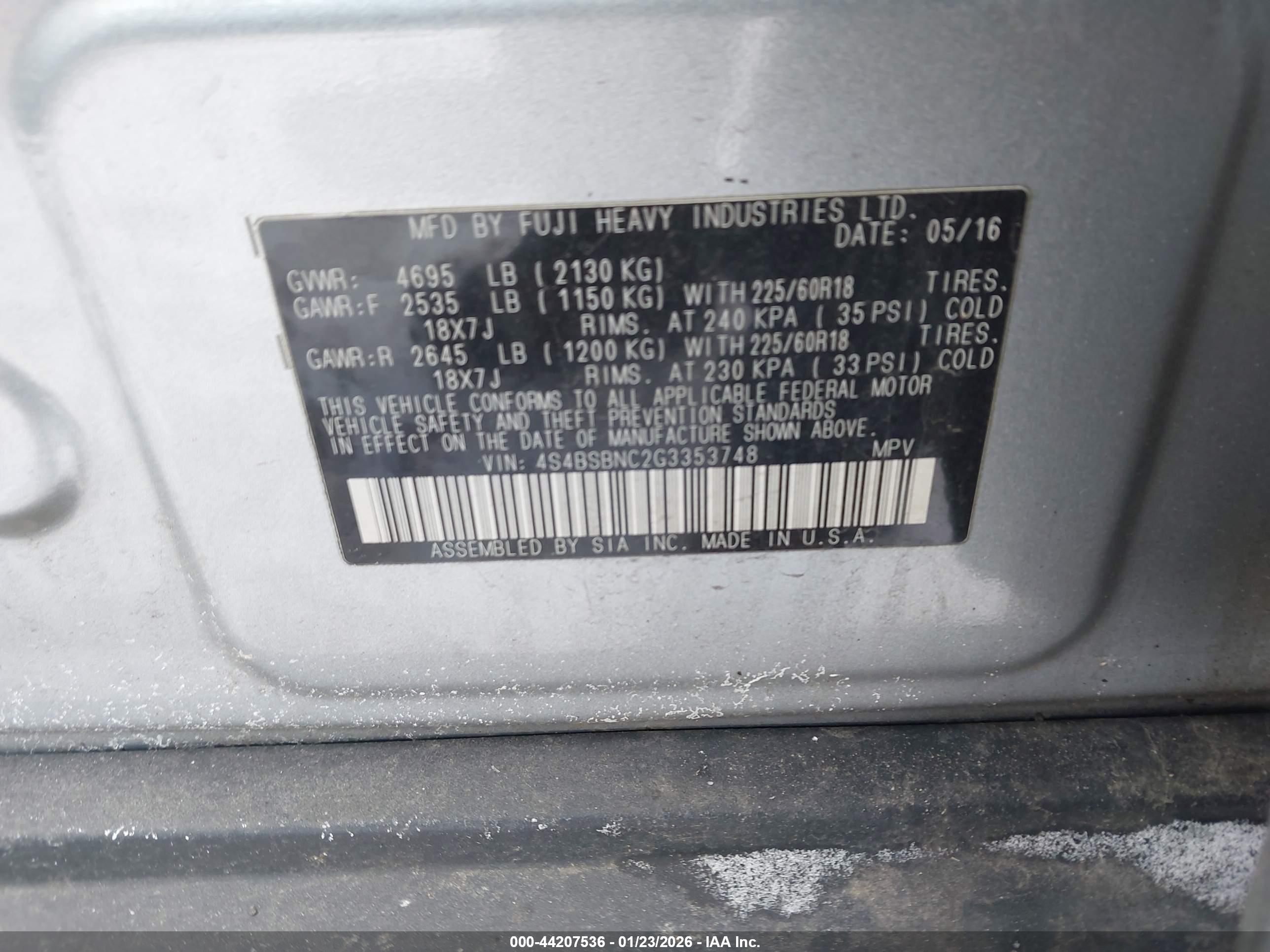 SUBARU OUTBACK image 9