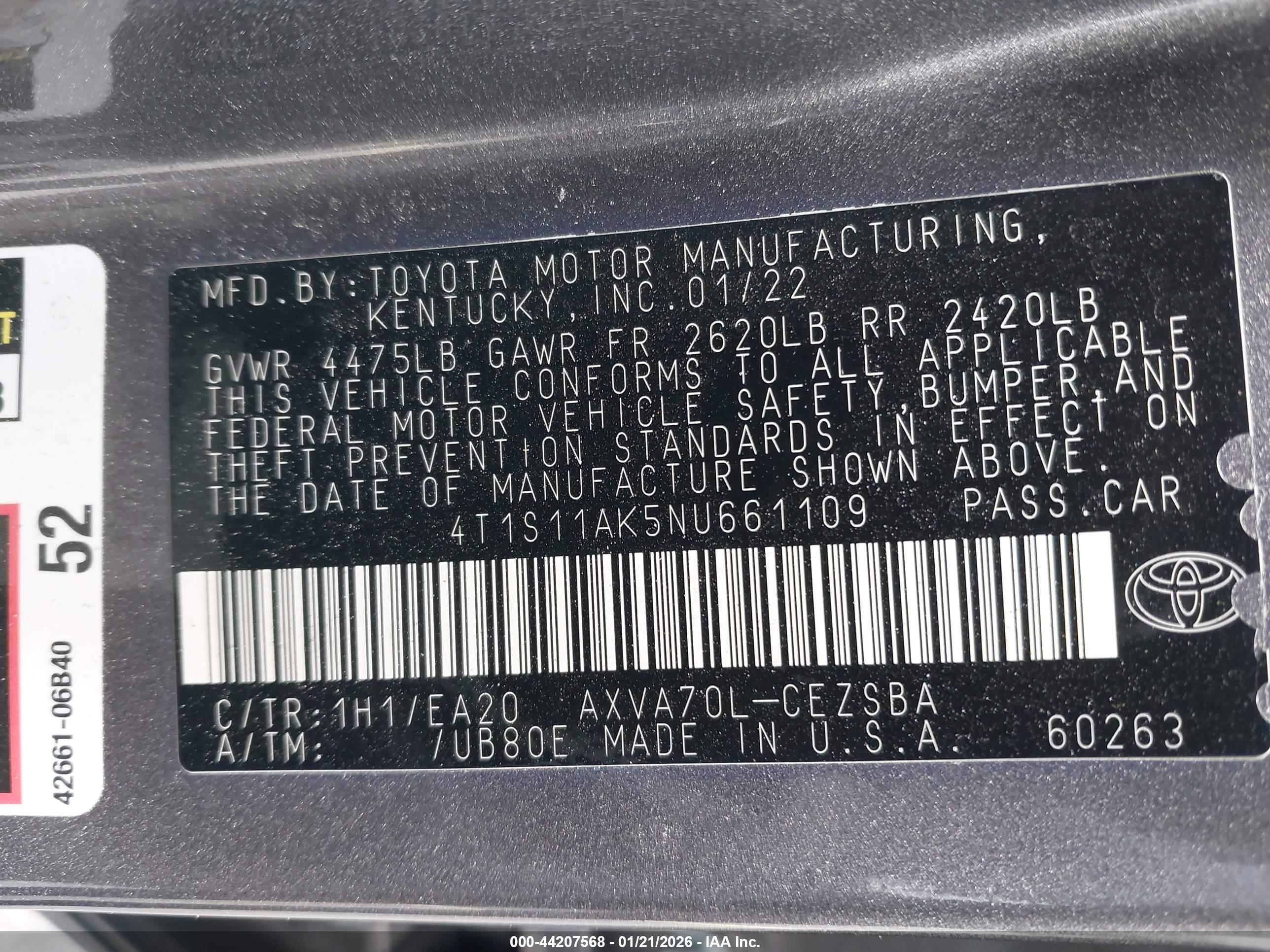 TOYOTA CAMRY image 9