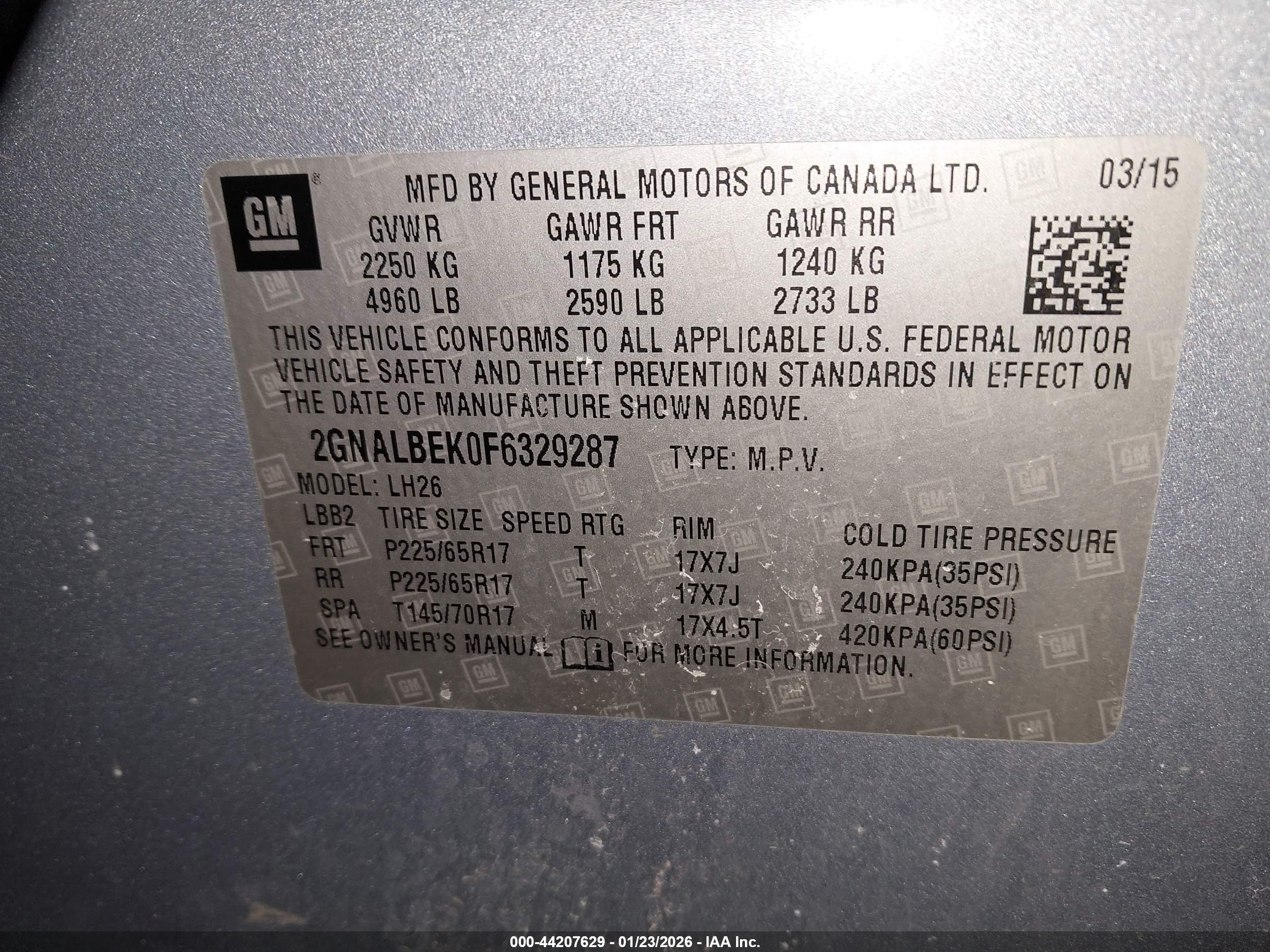 CHEVROLET EQUINOX image 9