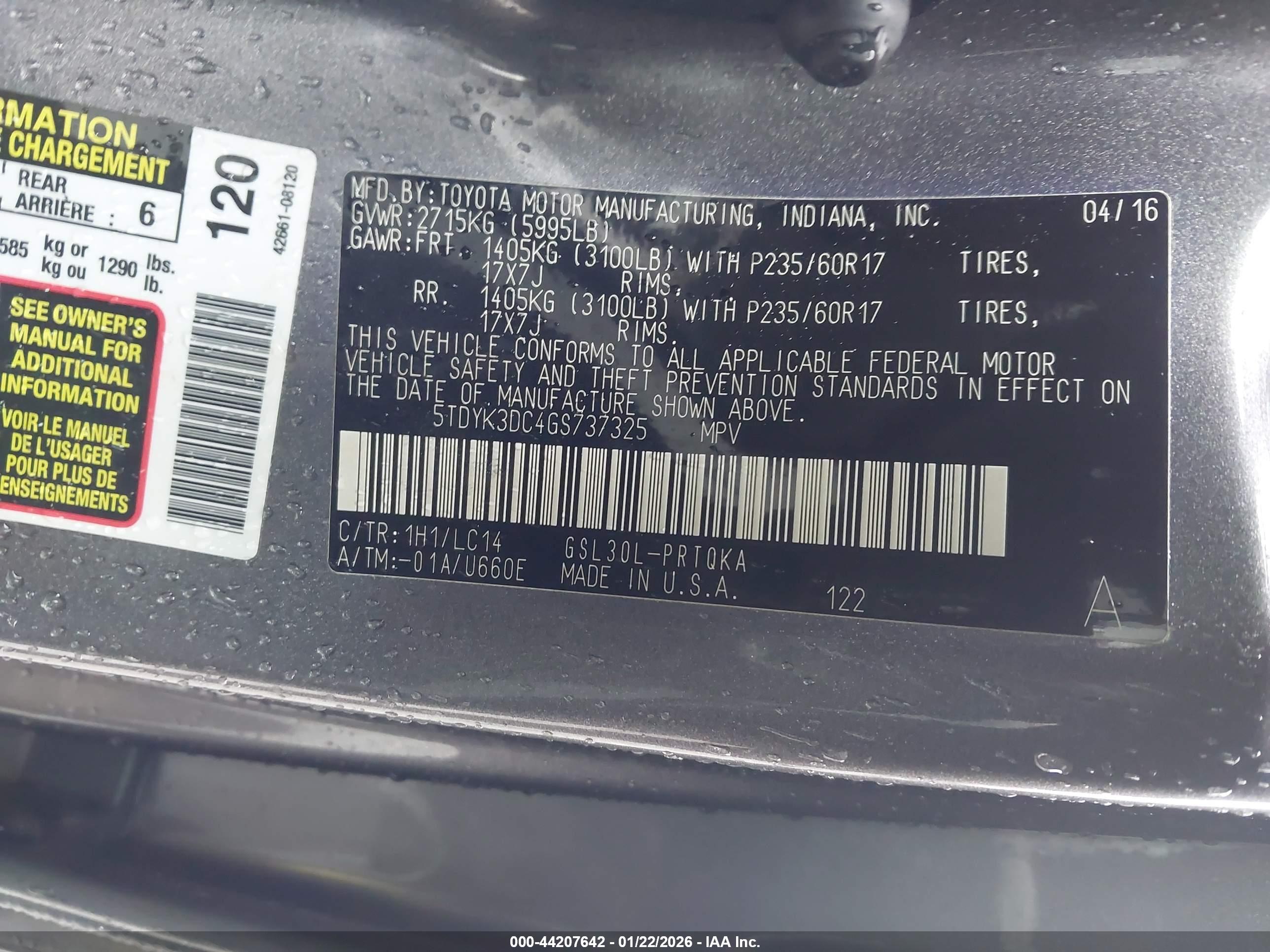 TOYOTA SIENNA image 9