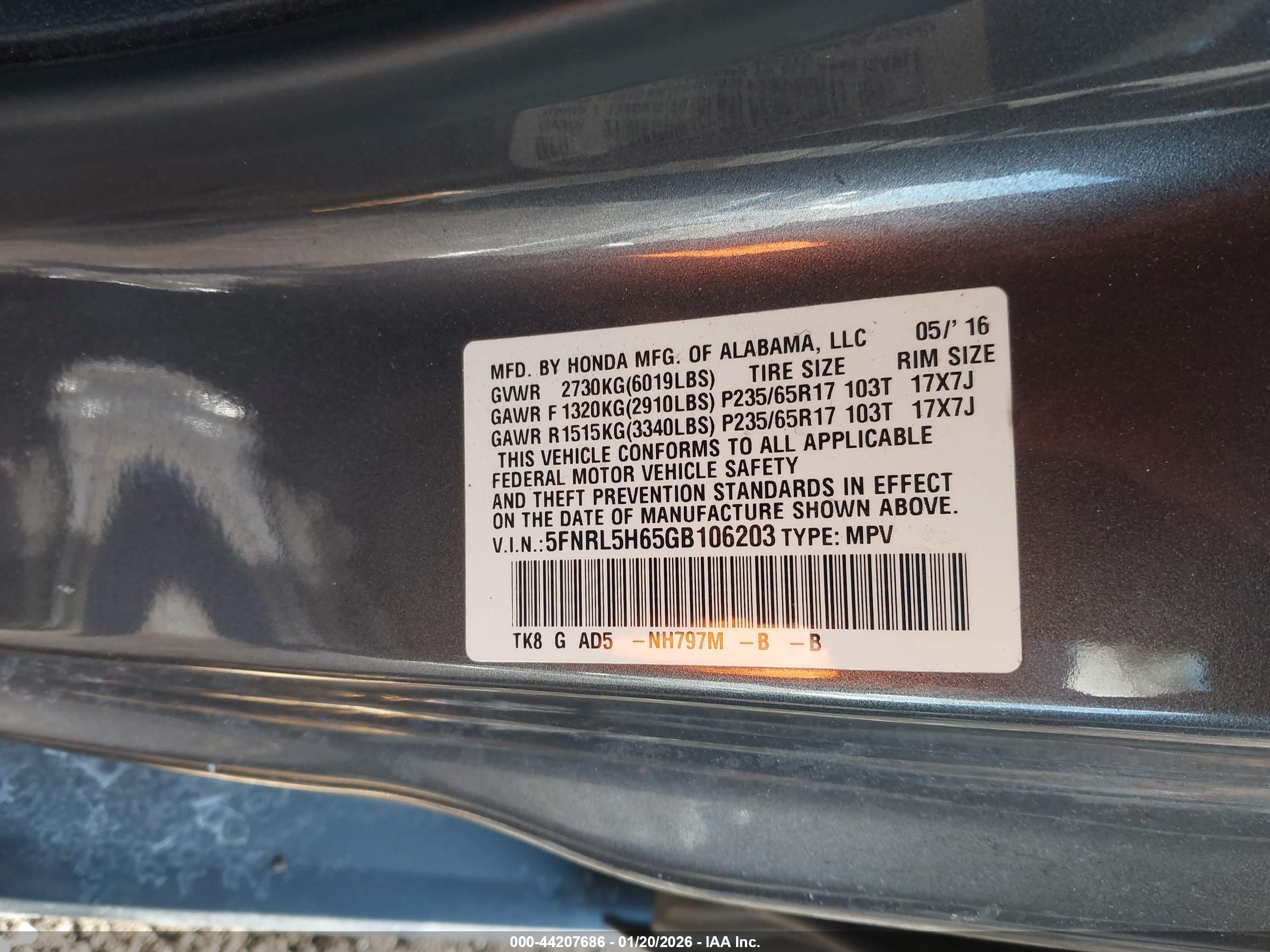 HONDA ODYSSEY image 9