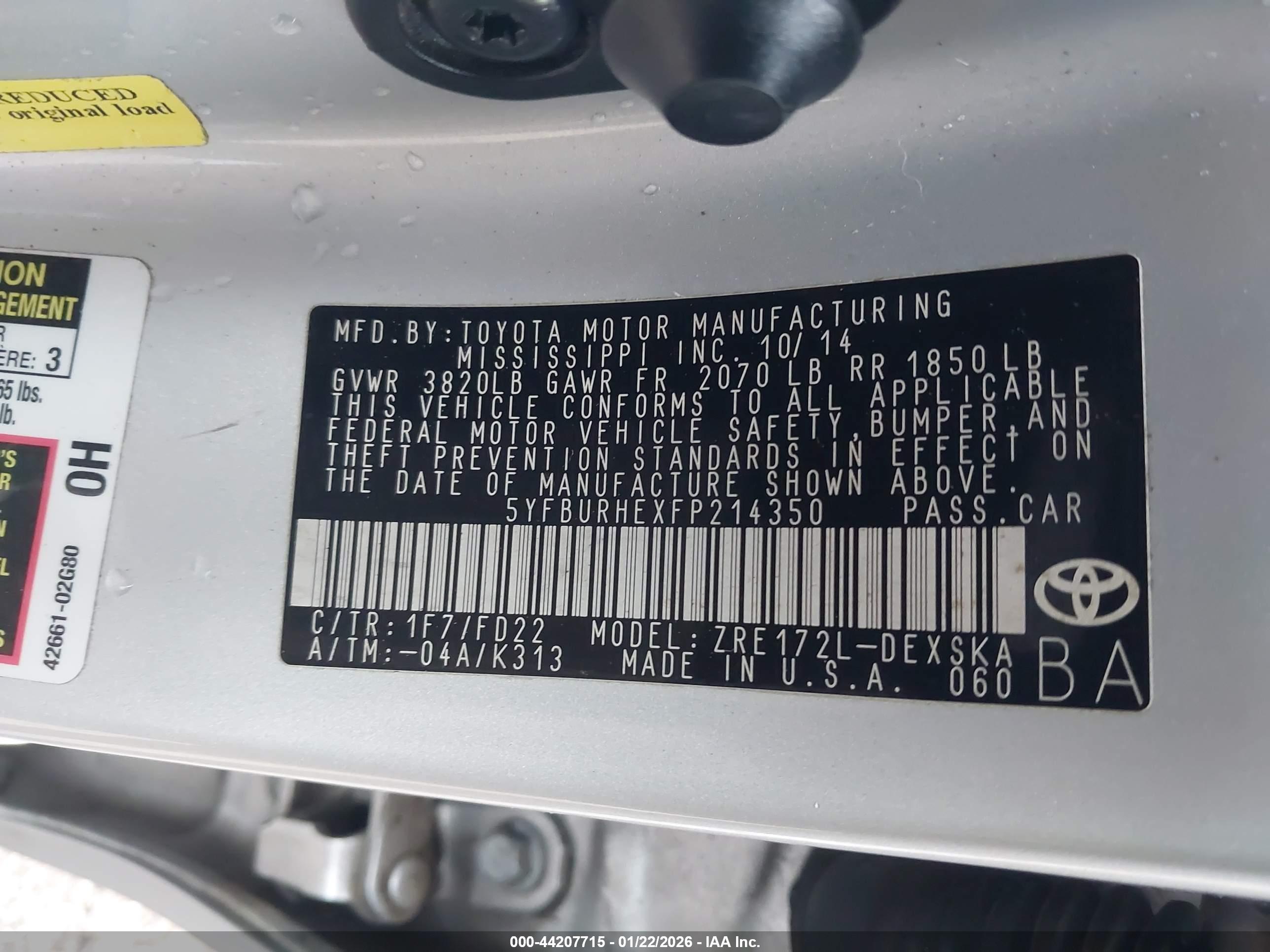 TOYOTA COROLLA image 9