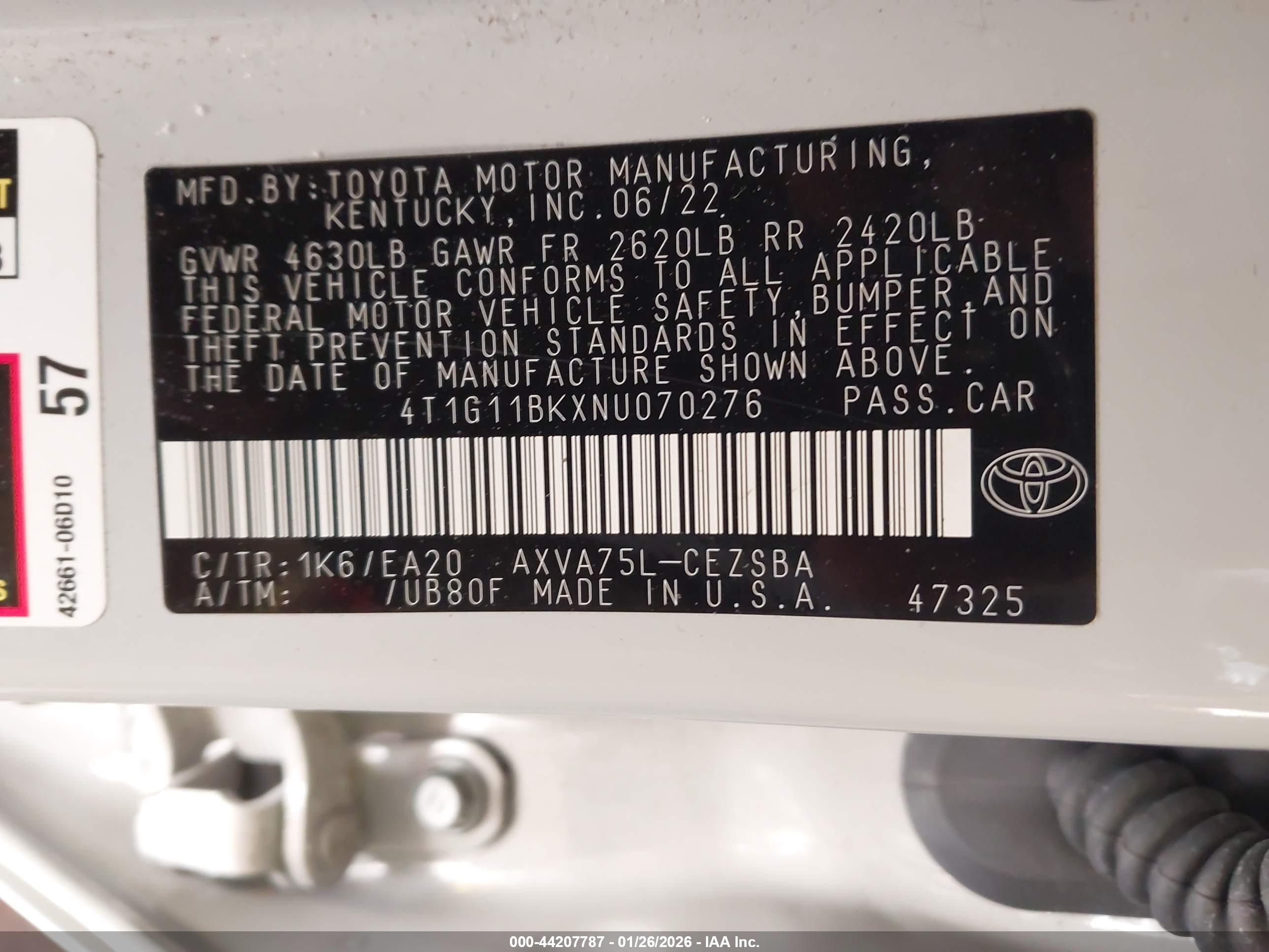 TOYOTA CAMRY image 9