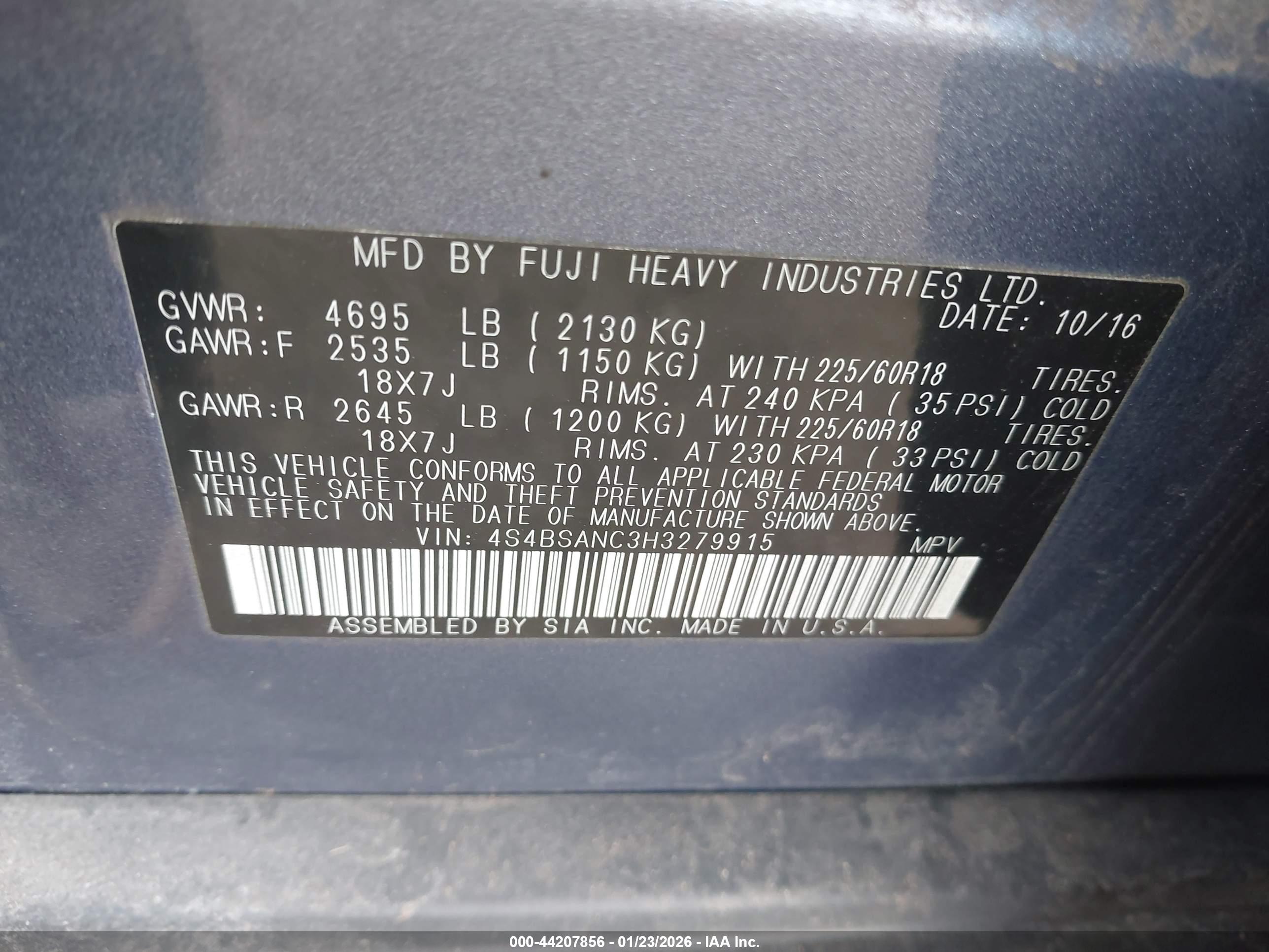 SUBARU OUTBACK image 9