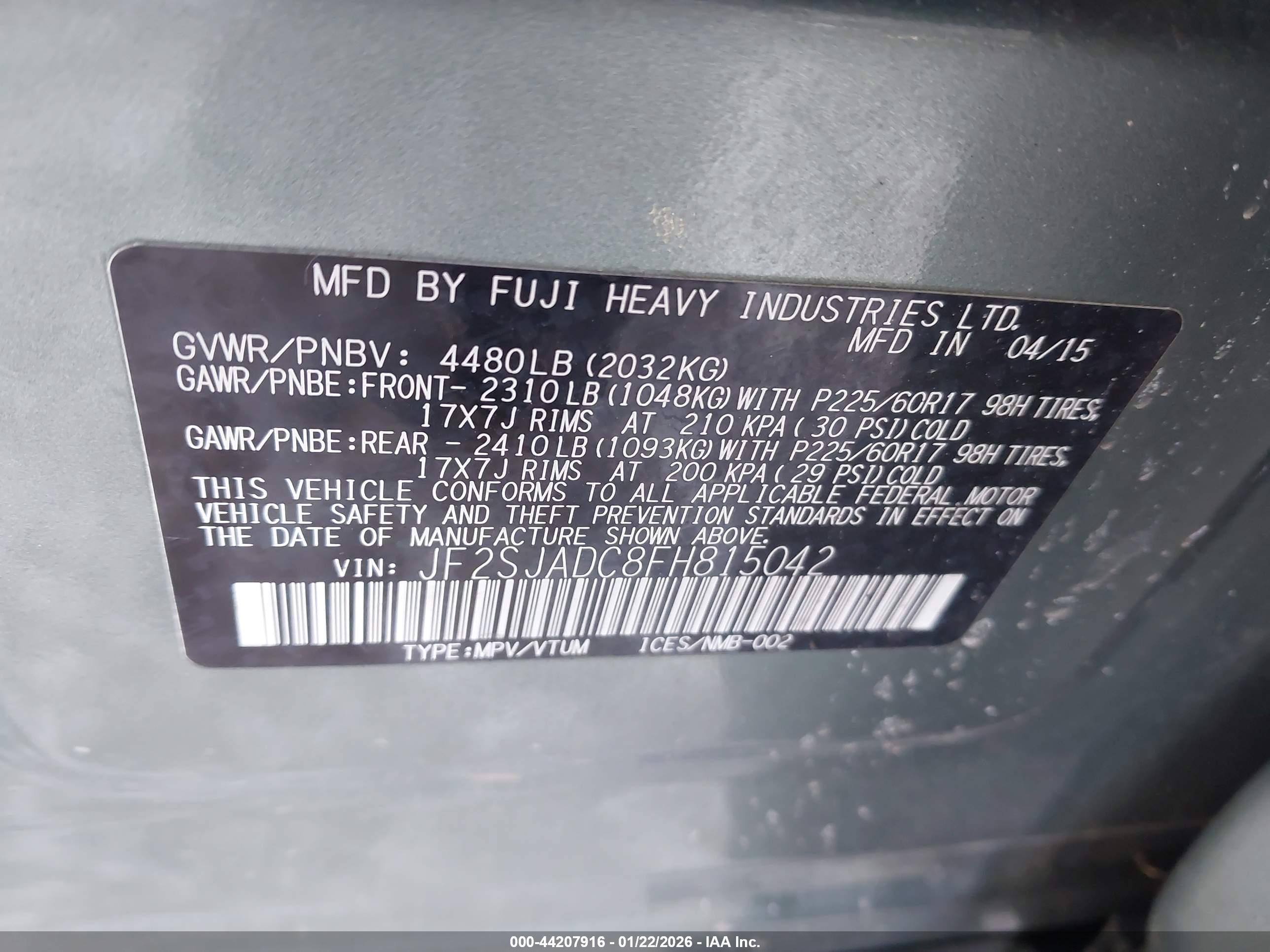 SUBARU FORESTER image 9