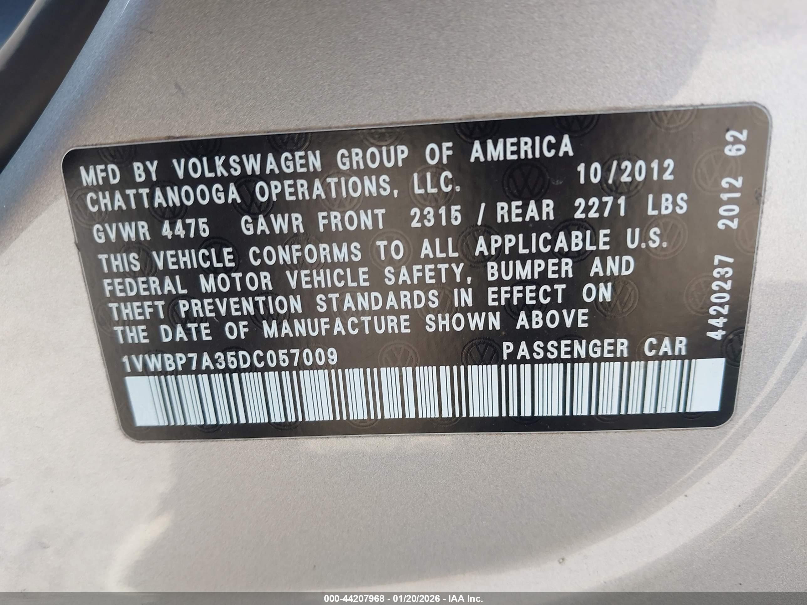 VOLKSWAGEN PASSAT image 9