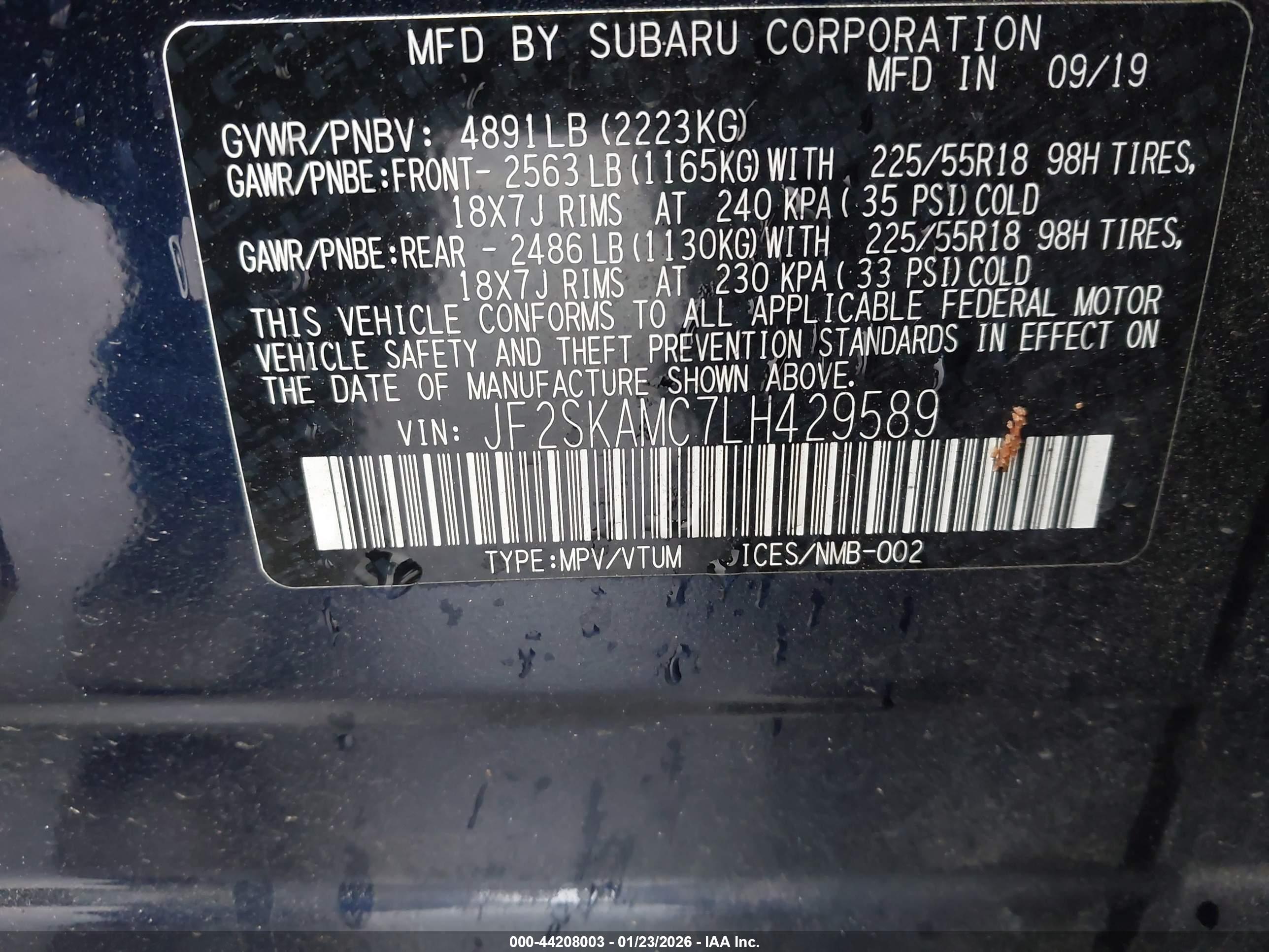 SUBARU FORESTER image 9