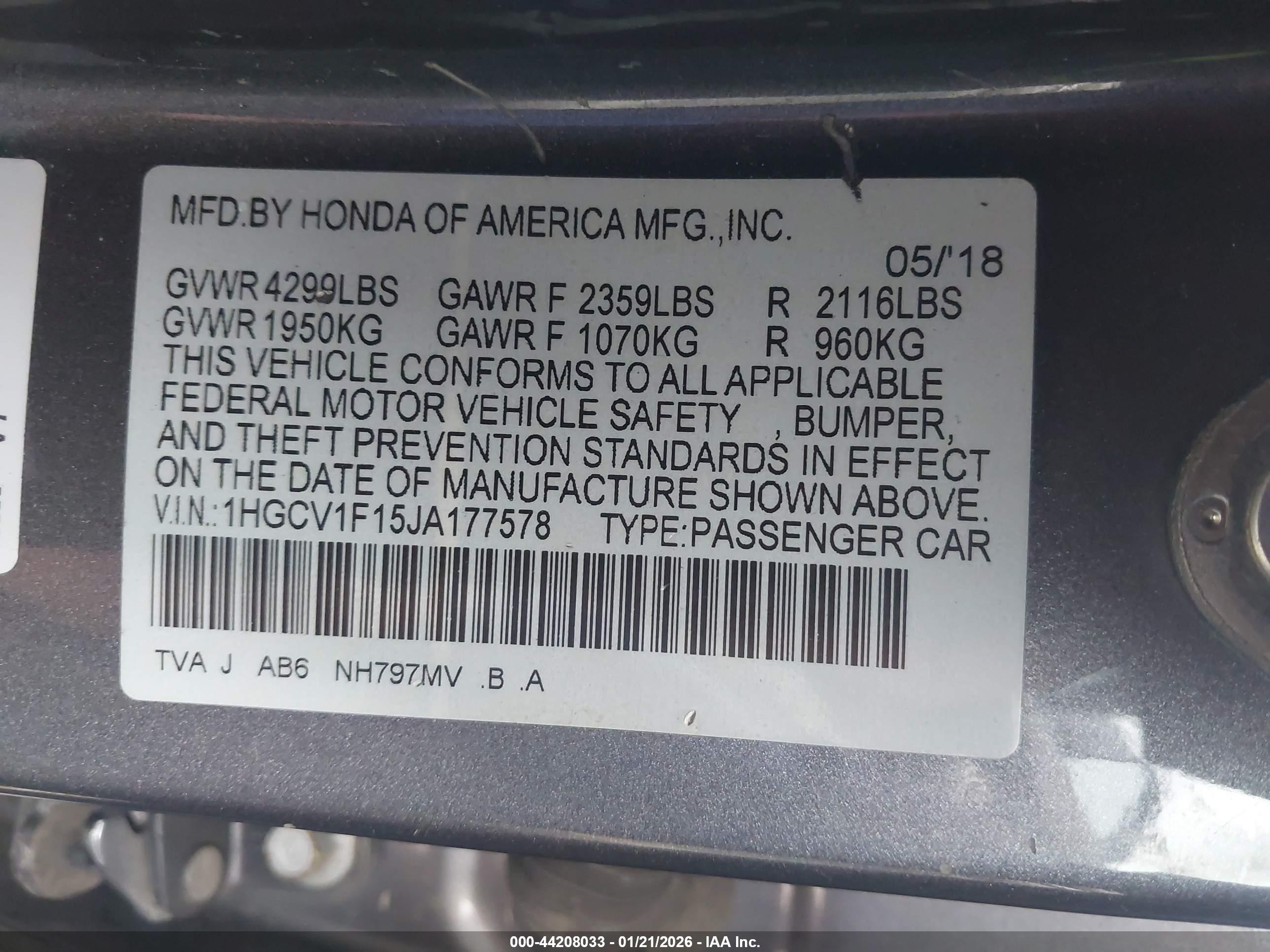 HONDA ACCORD image 9