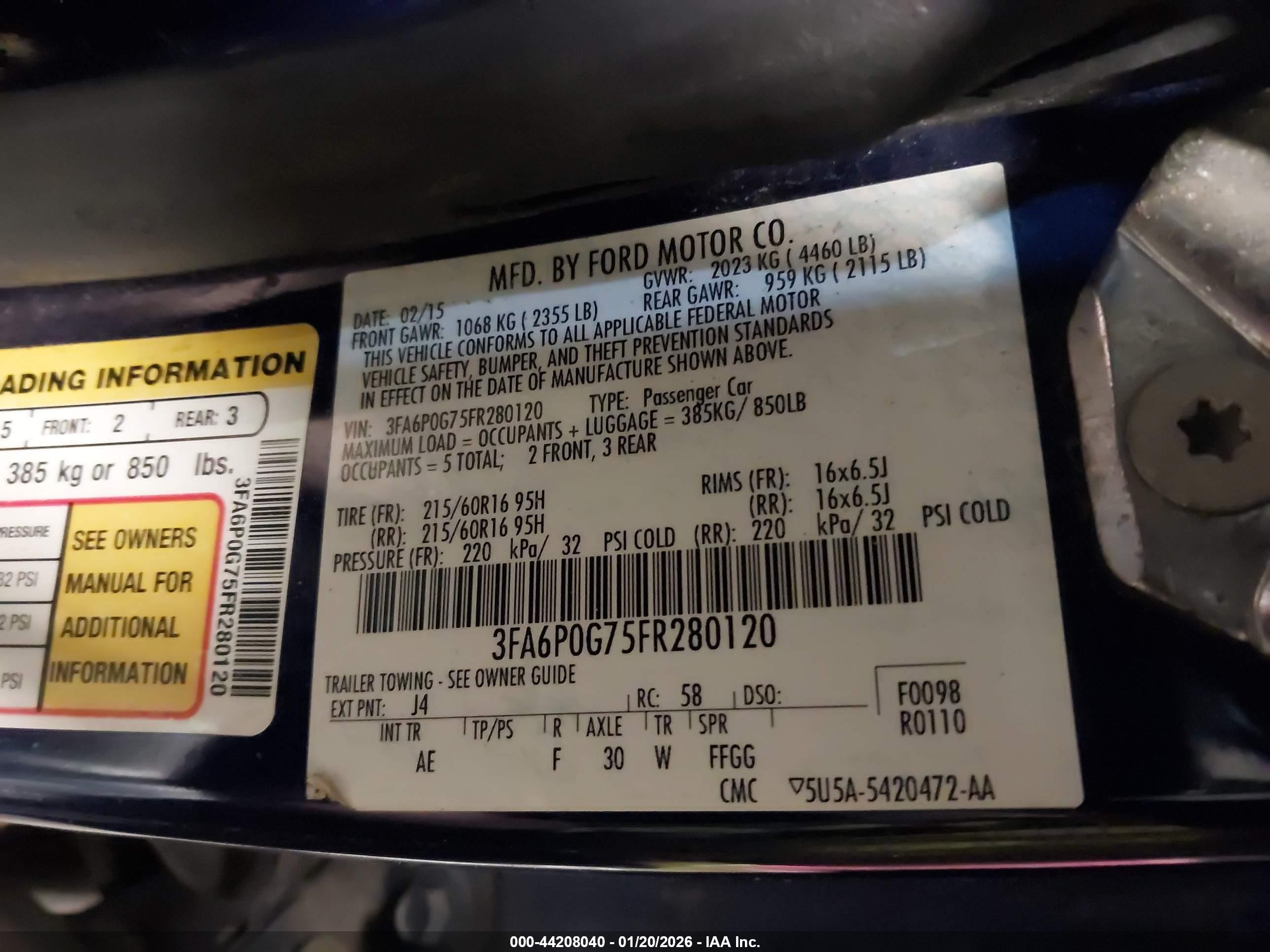 FORD FUSION image 9