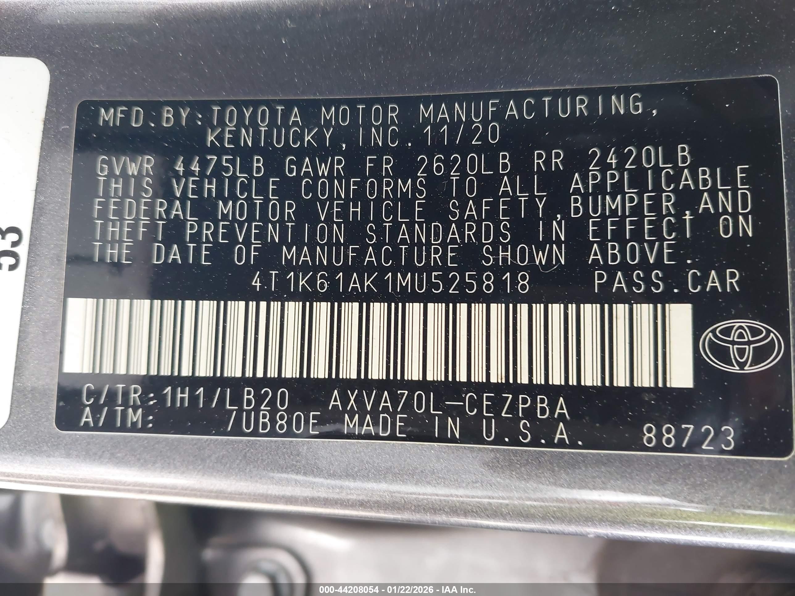 TOYOTA CAMRY image 9