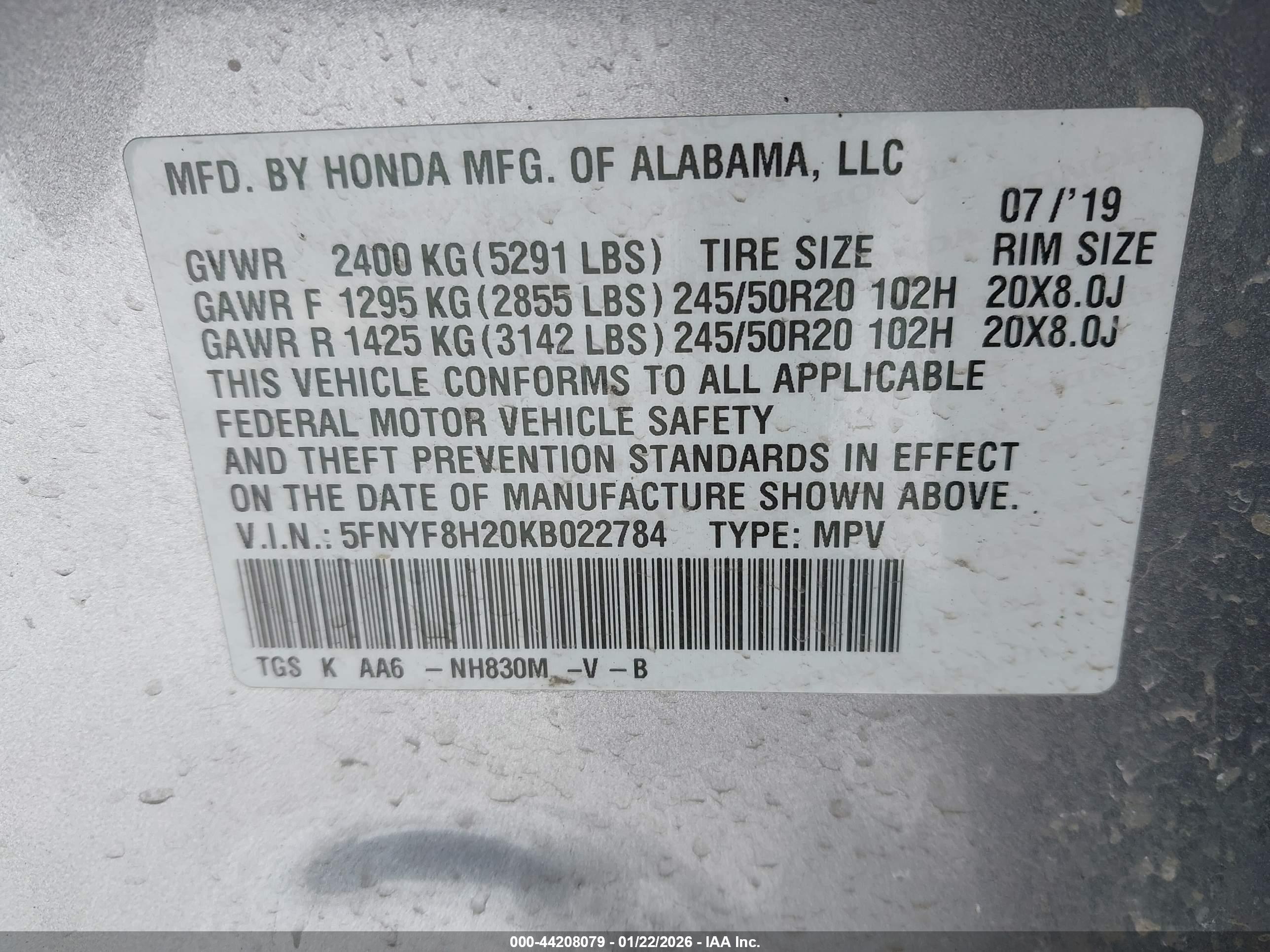 HONDA PASSPORT image 9