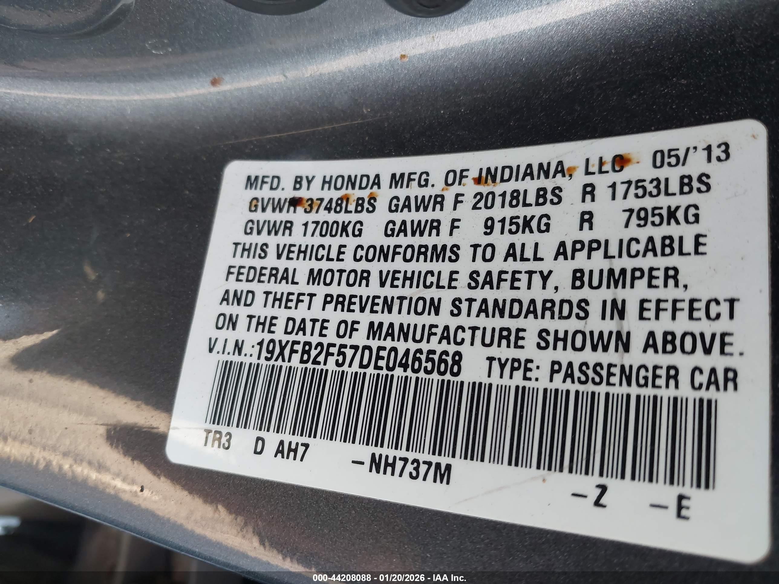HONDA CIVIC image 9