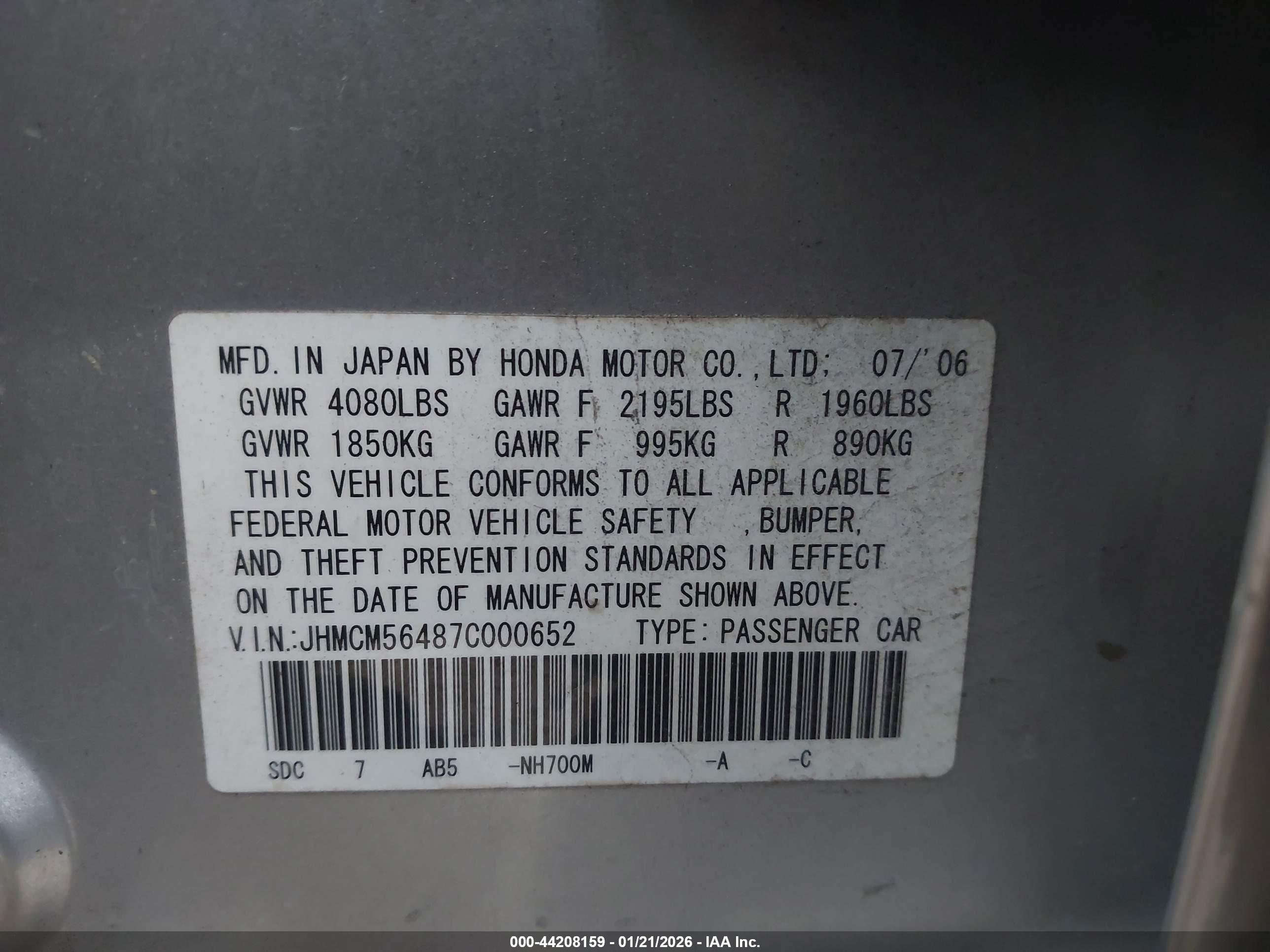 HONDA ACCORD image 9