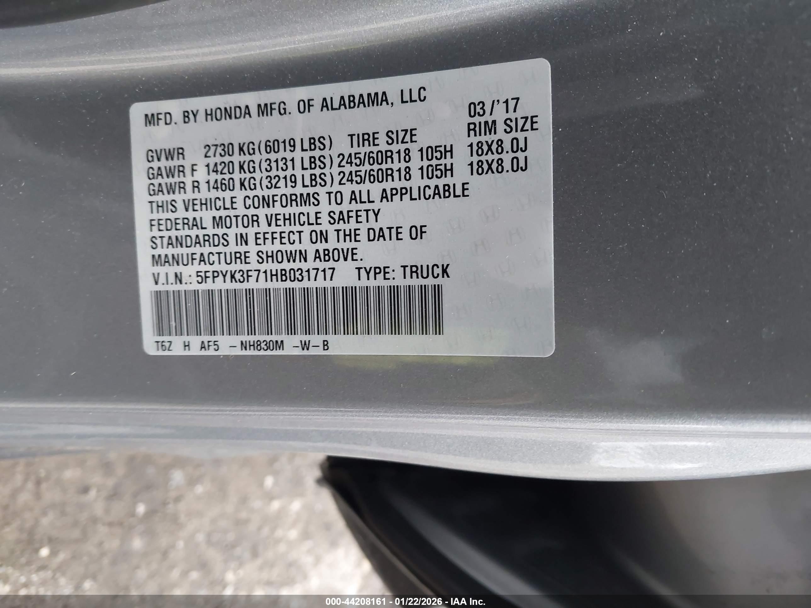 HONDA RIDGELINE image 9