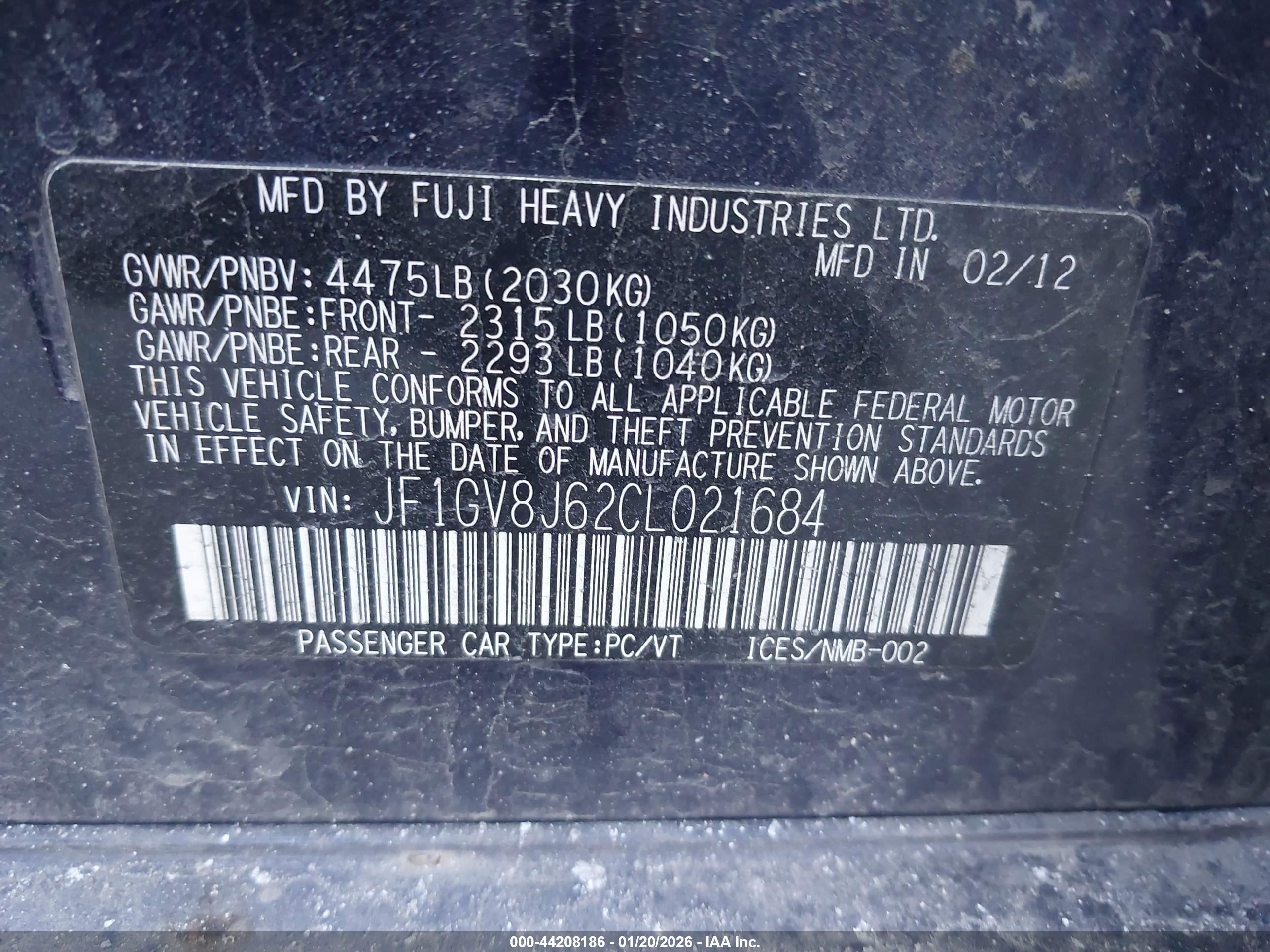 SUBARU IMPREZA image 9