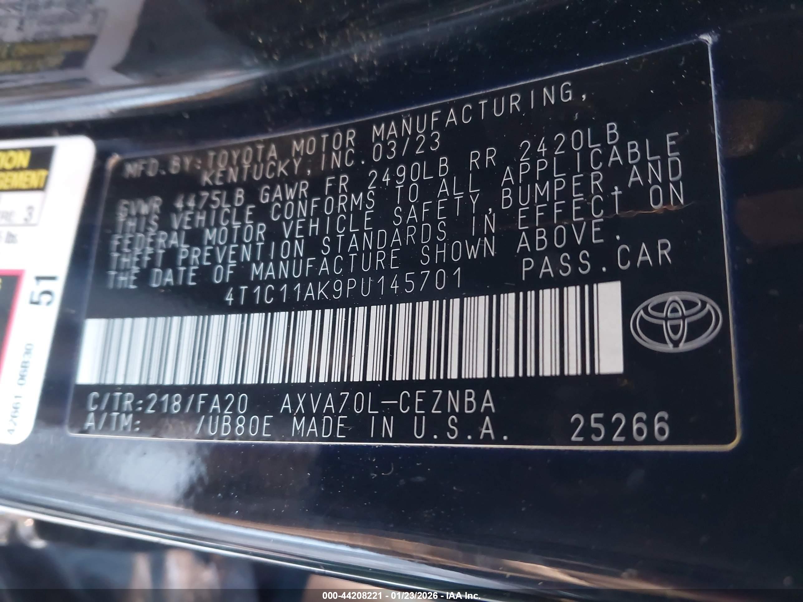 TOYOTA CAMRY image 9