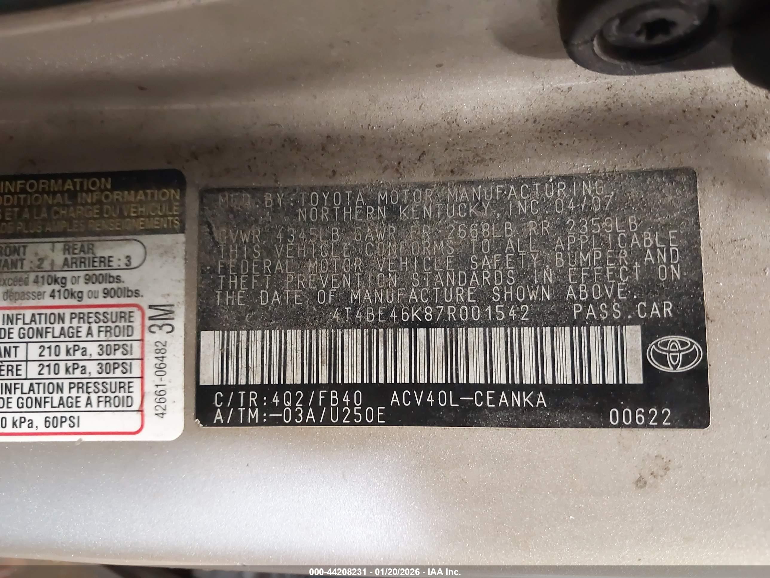 TOYOTA CAMRY image 9