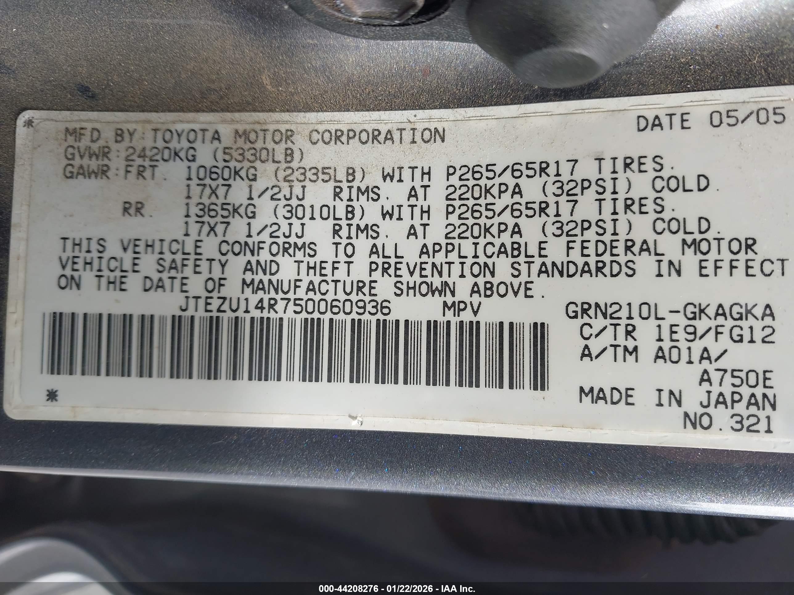TOYOTA 4RUNNER image 9