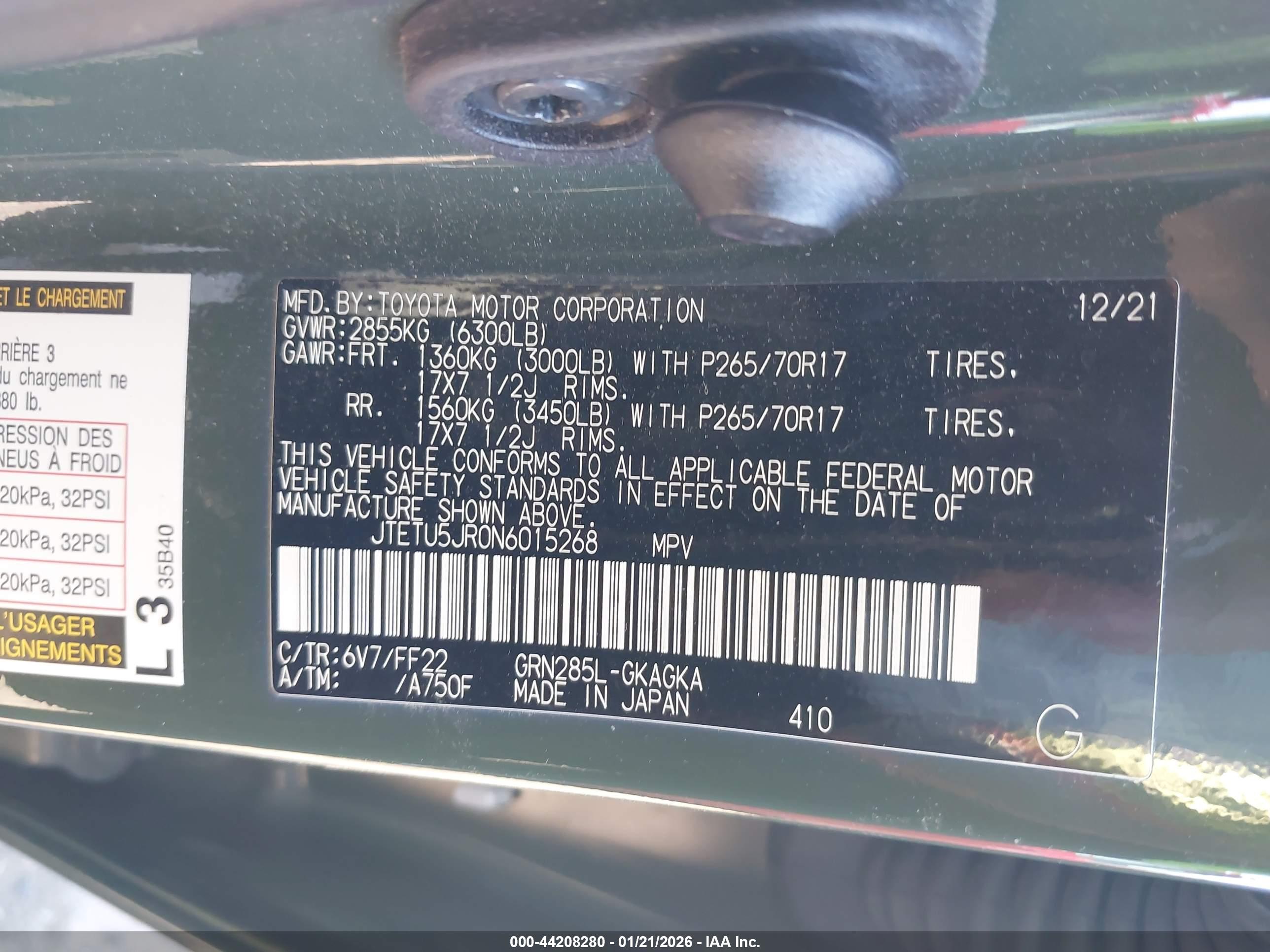 TOYOTA 4RUNNER image 9