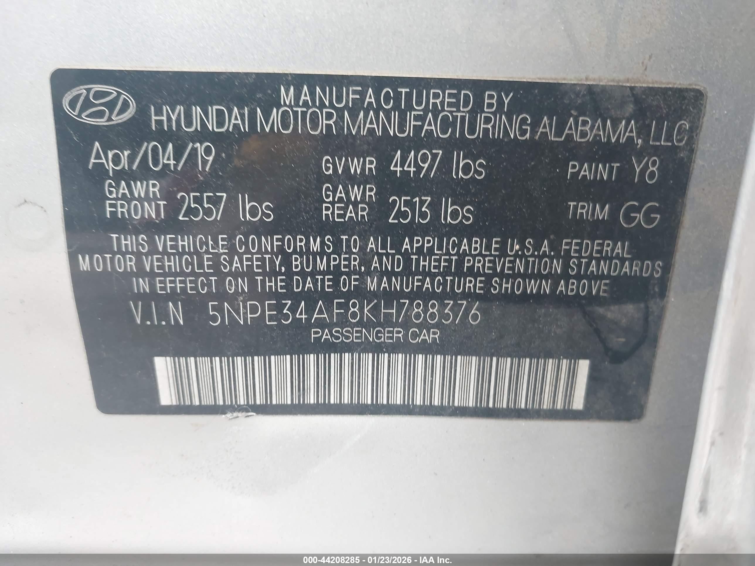 HYUNDAI SONATA image 9