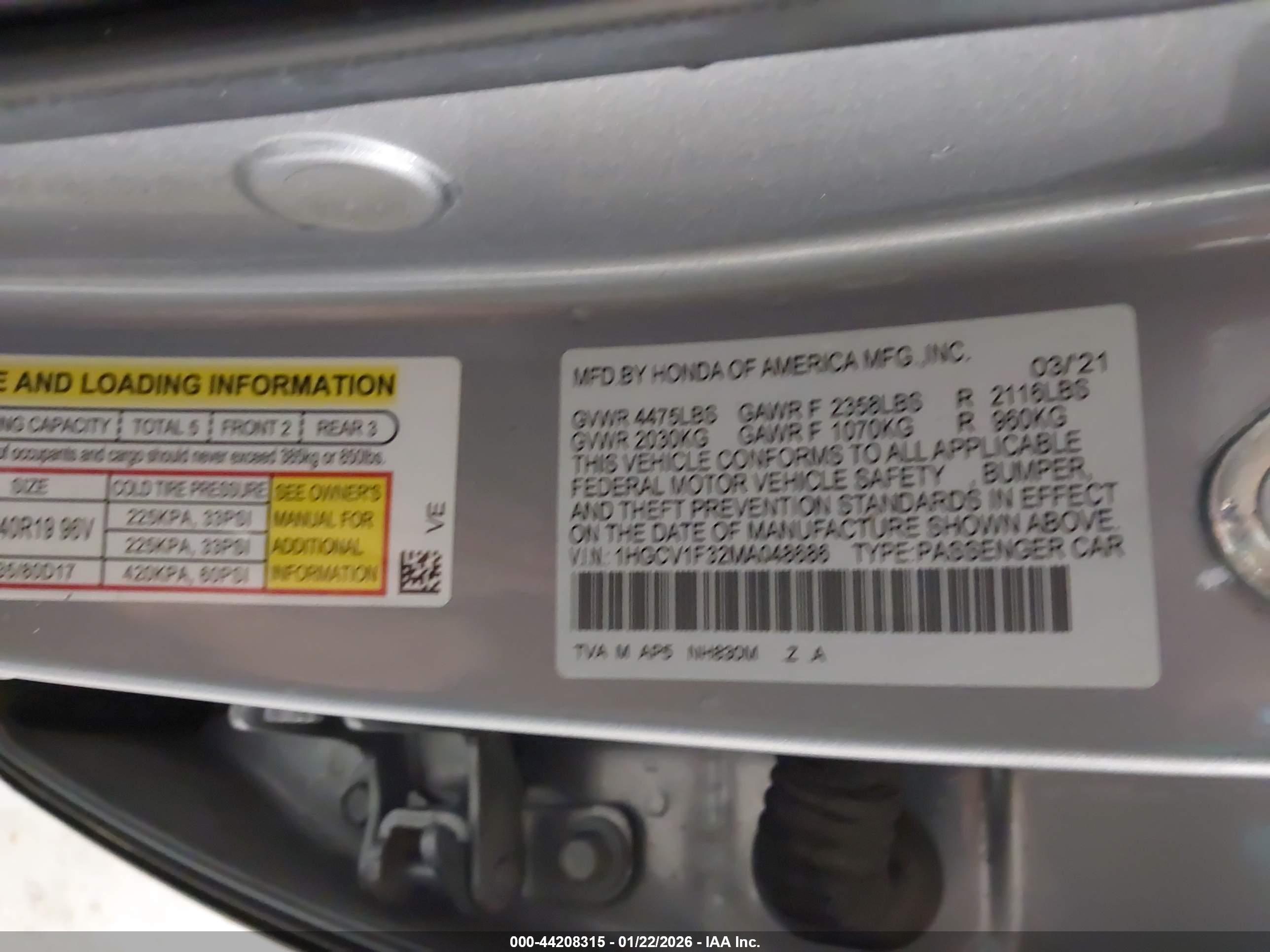 HONDA ACCORD image 9