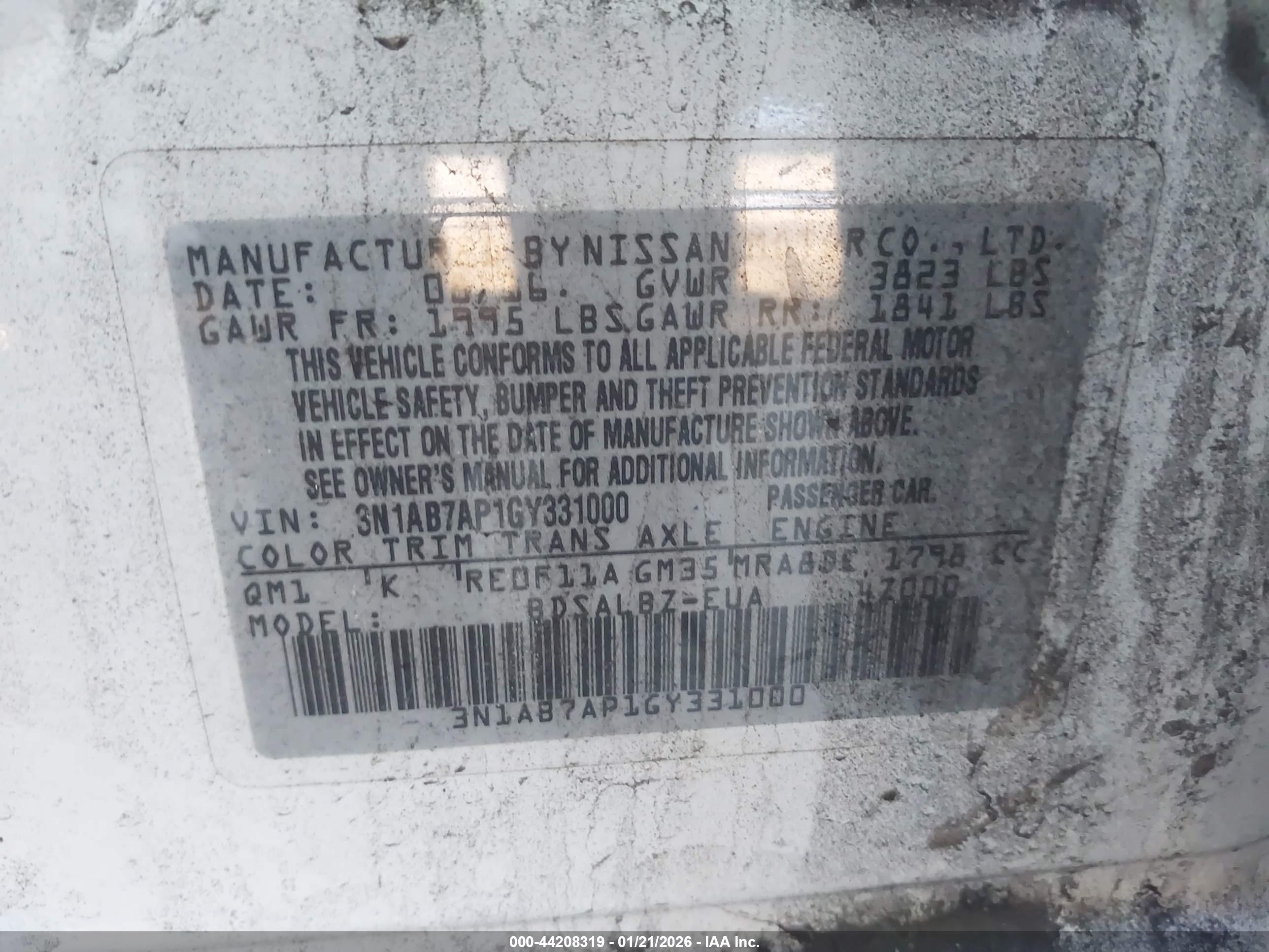NISSAN SENTRA image 9