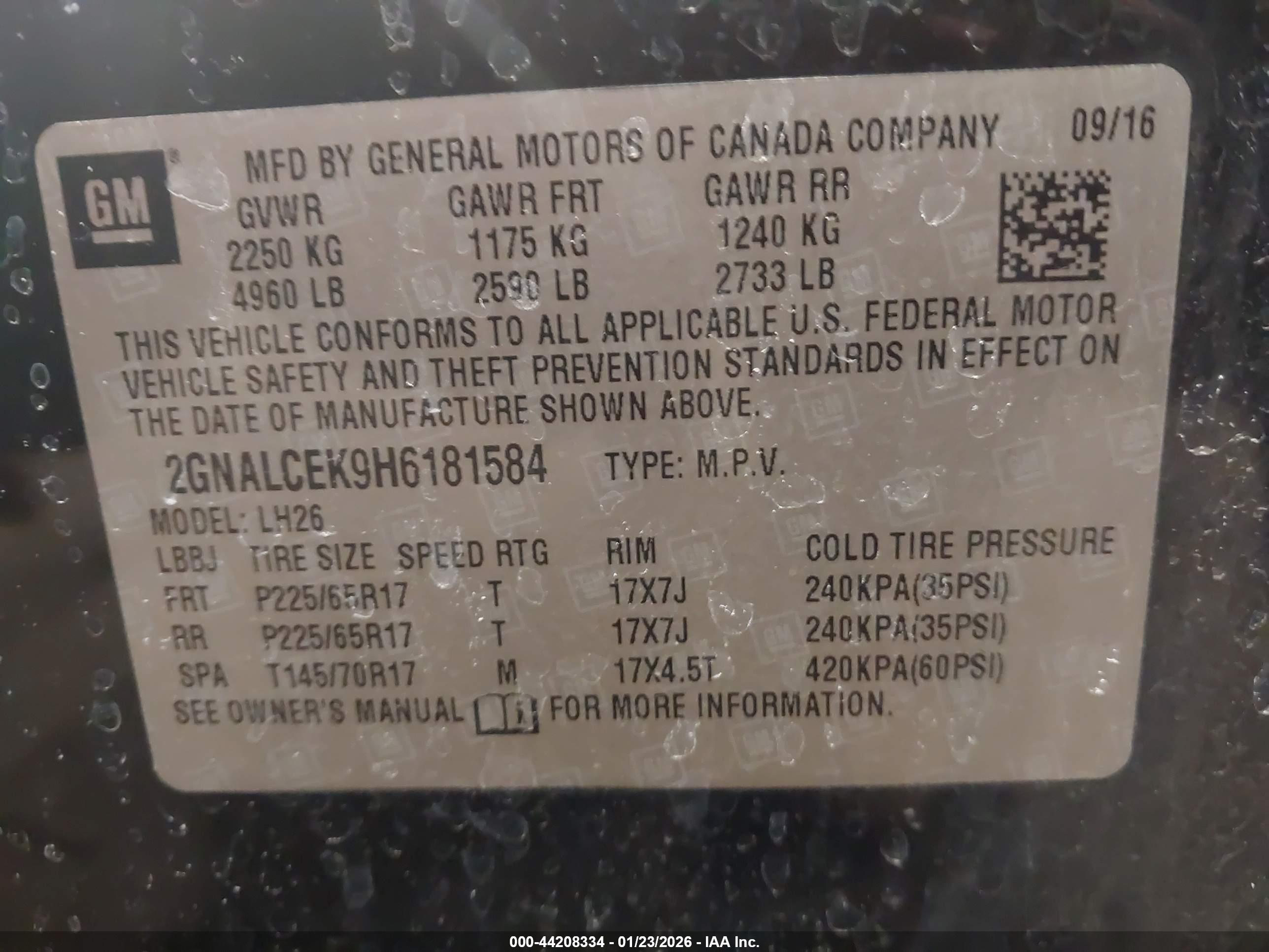 CHEVROLET EQUINOX image 9
