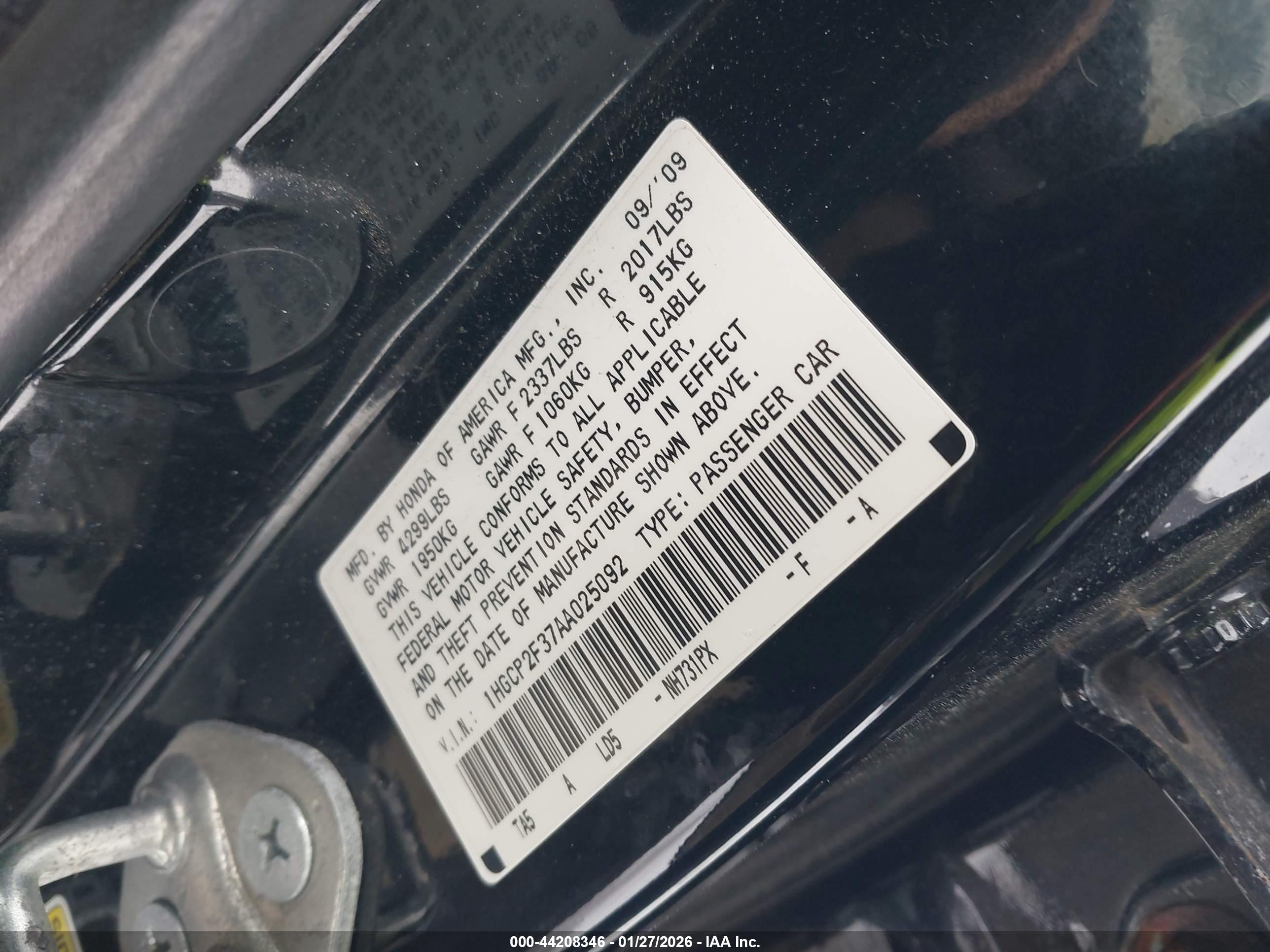 HONDA ACCORD image 9