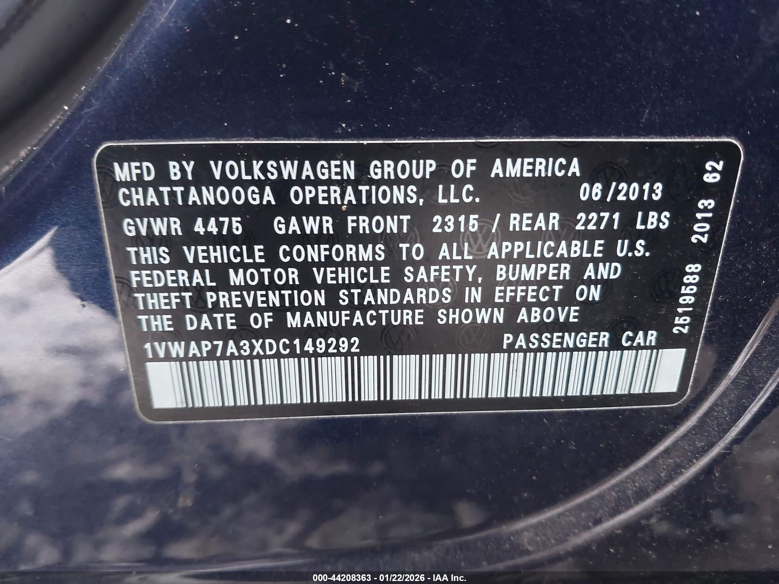 VOLKSWAGEN PASSAT image 9