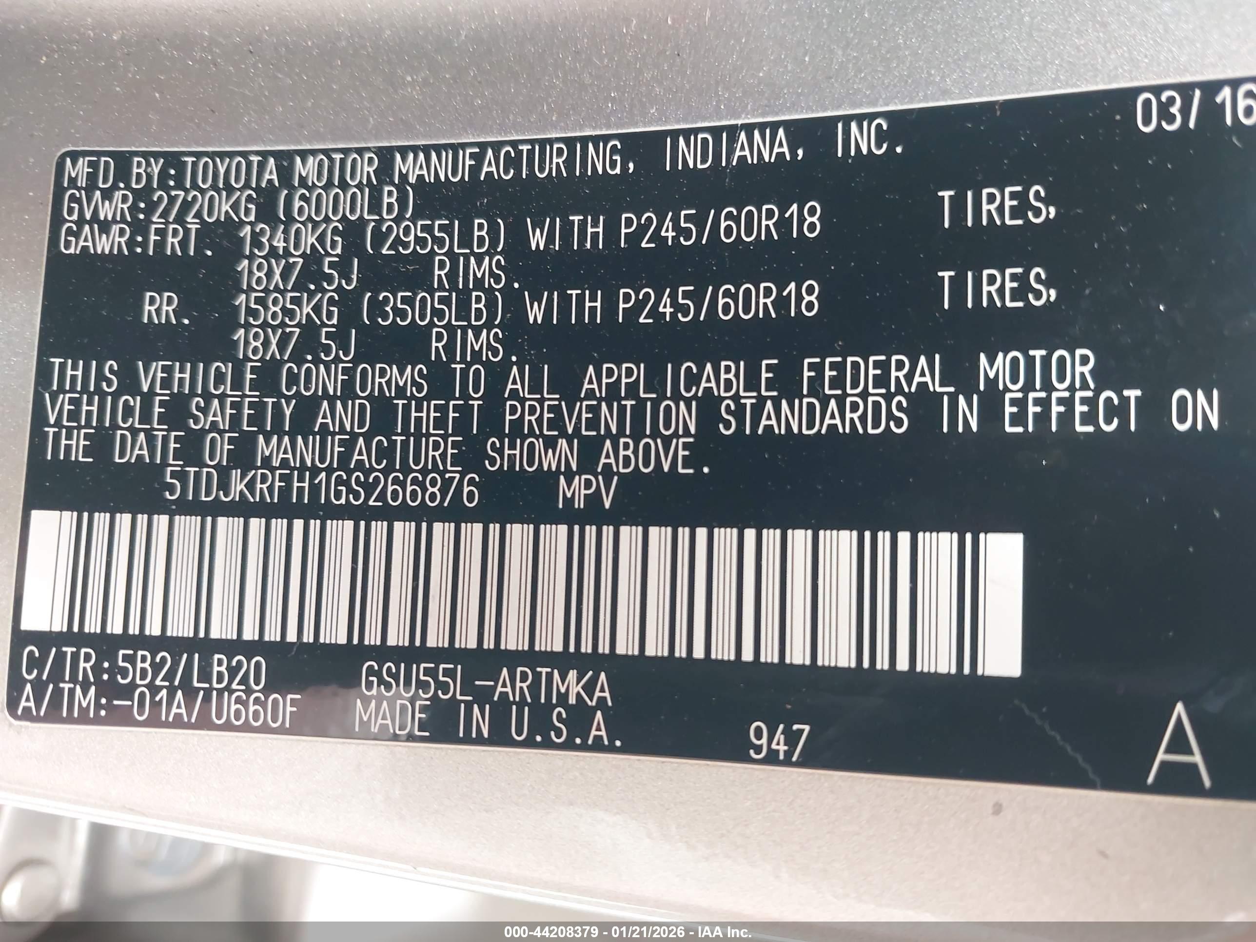 TOYOTA HIGHLANDER image 9